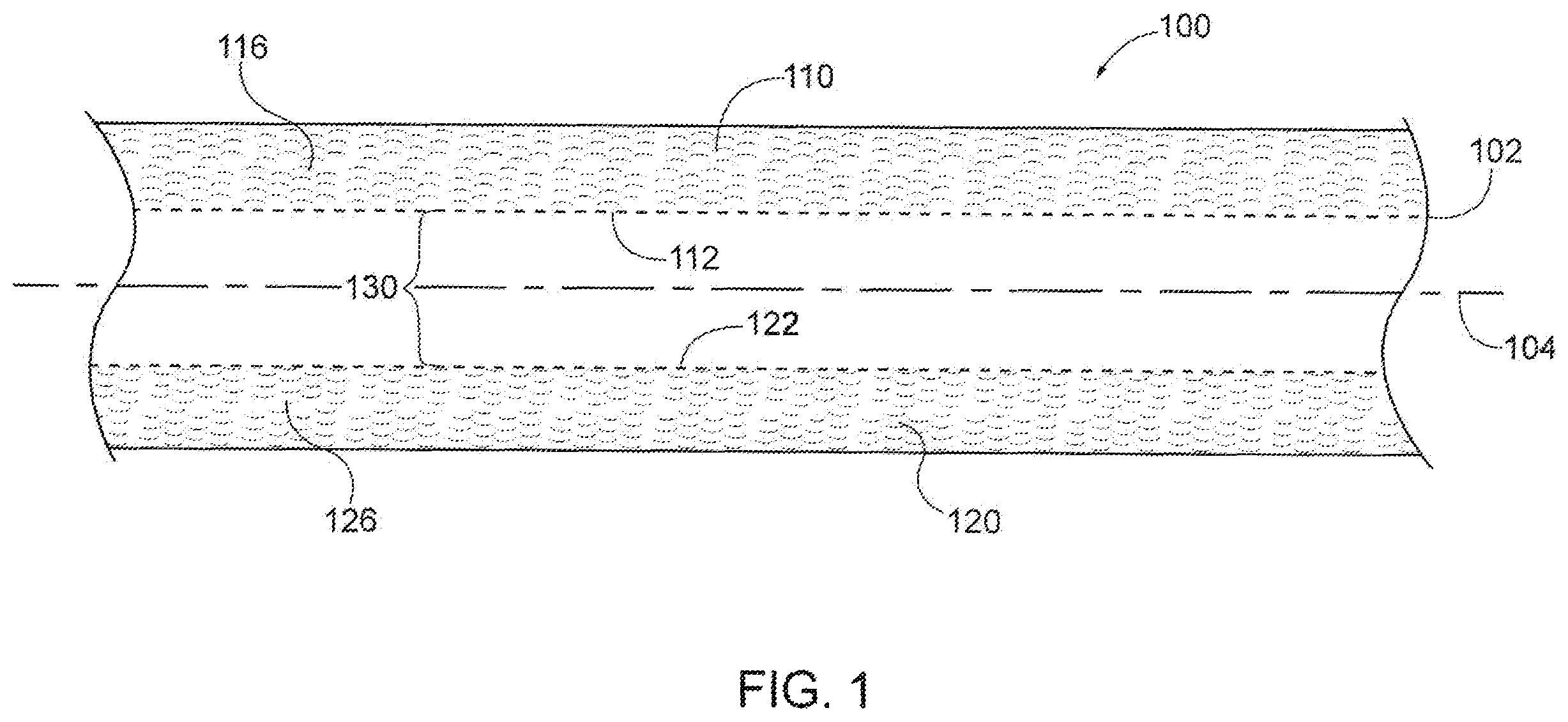 Patent US12460107 — Tape with differing strength adhesives — Figure 1