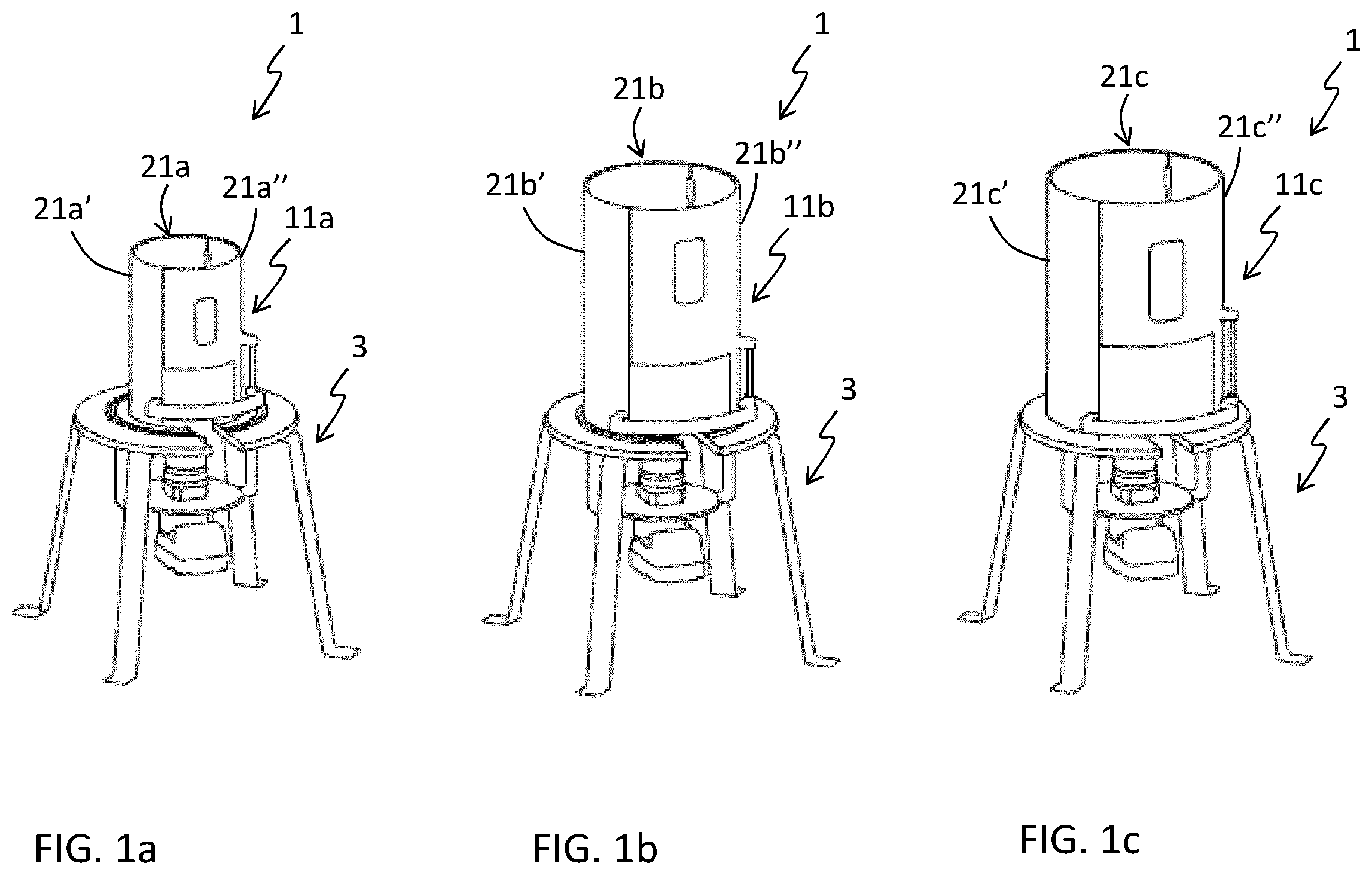 Patent US12460169 — Bioreactor support system — Figure 1