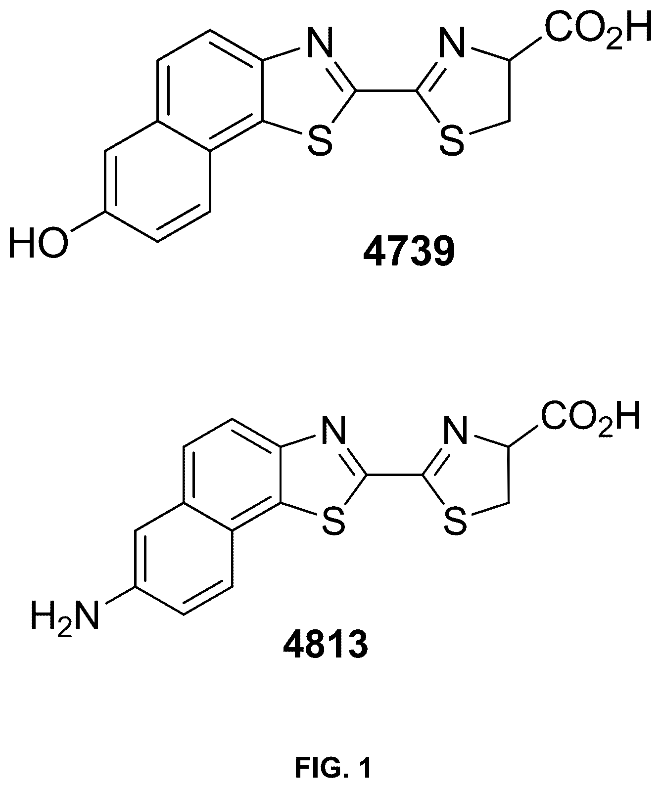 Patent US12460245 Figure 1 – Luciferase sequences utilizing infrared-emitting substrates to produce enhanced luminescence