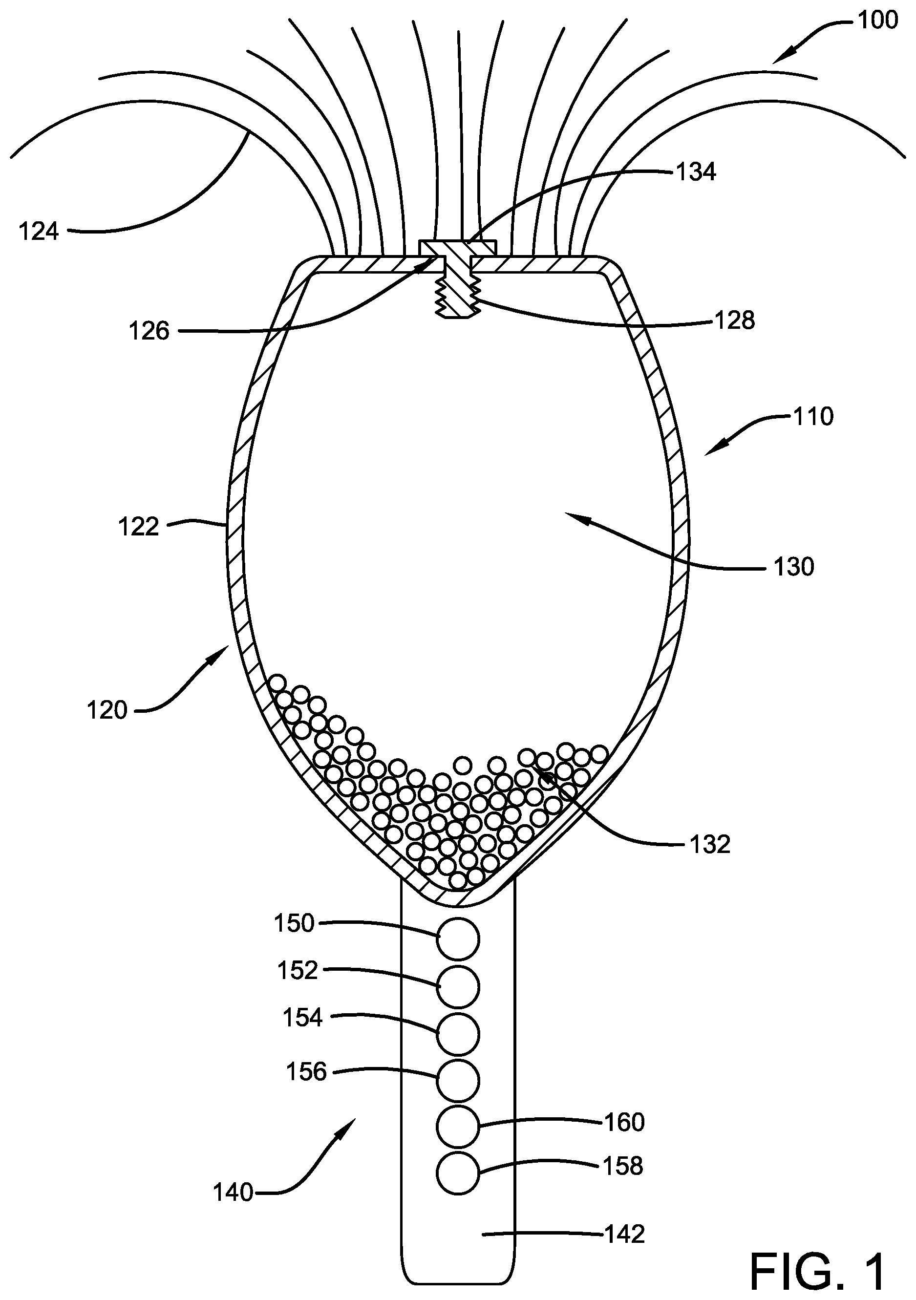 Patent US12460328 — Pom-shaking device — Figure 1