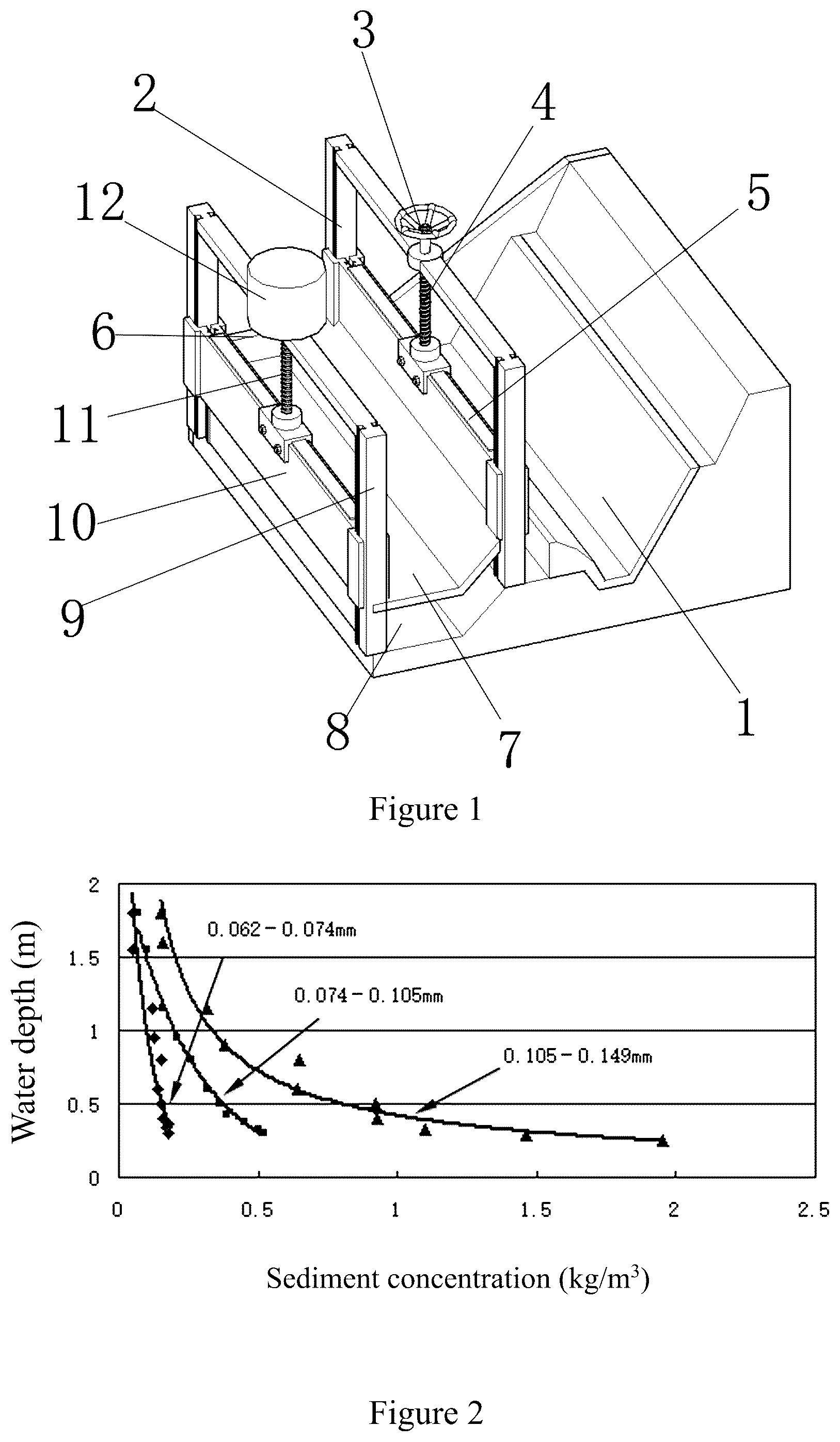 Patent US12460364 — Flow guiding sediment bypass tunnel gate structure with self-adaptive inlet adjustment — Figure 1