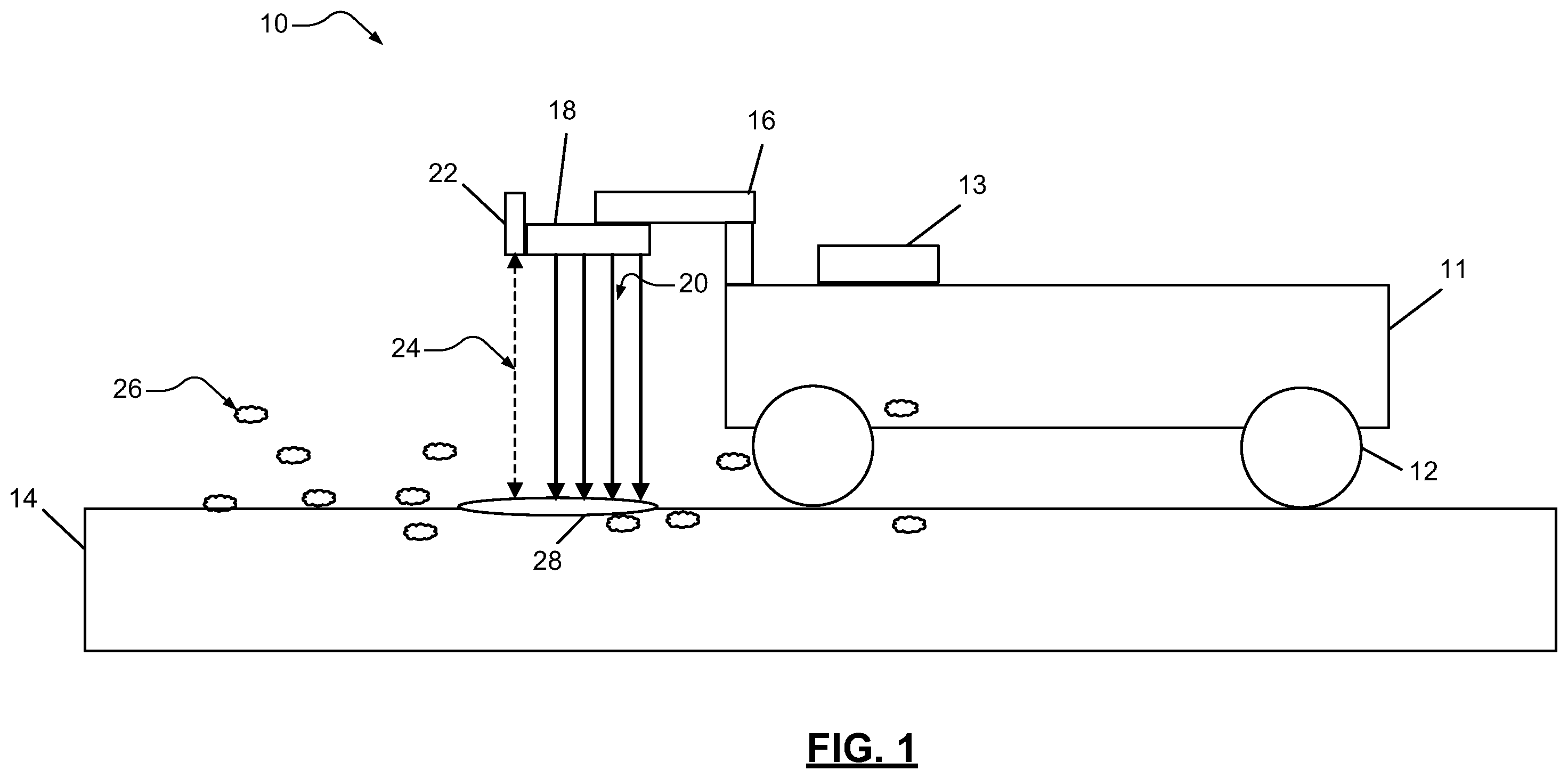 Patent US12460365 — Emitter array for a lunar rover — Figure 1