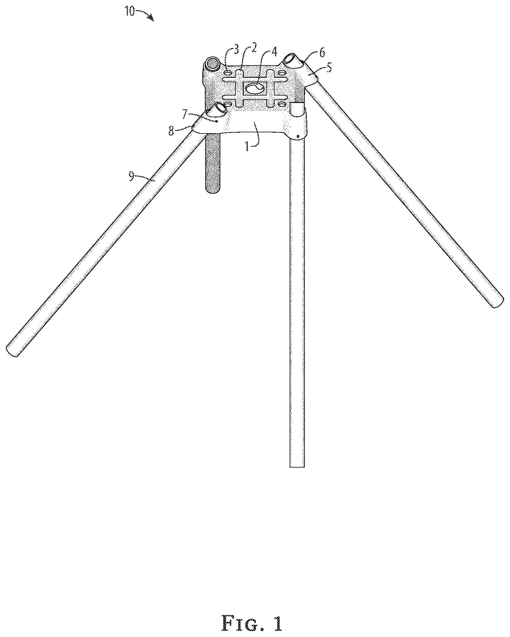 Patent US12460366 — Reticulated driven micropile footing system — Figure 1