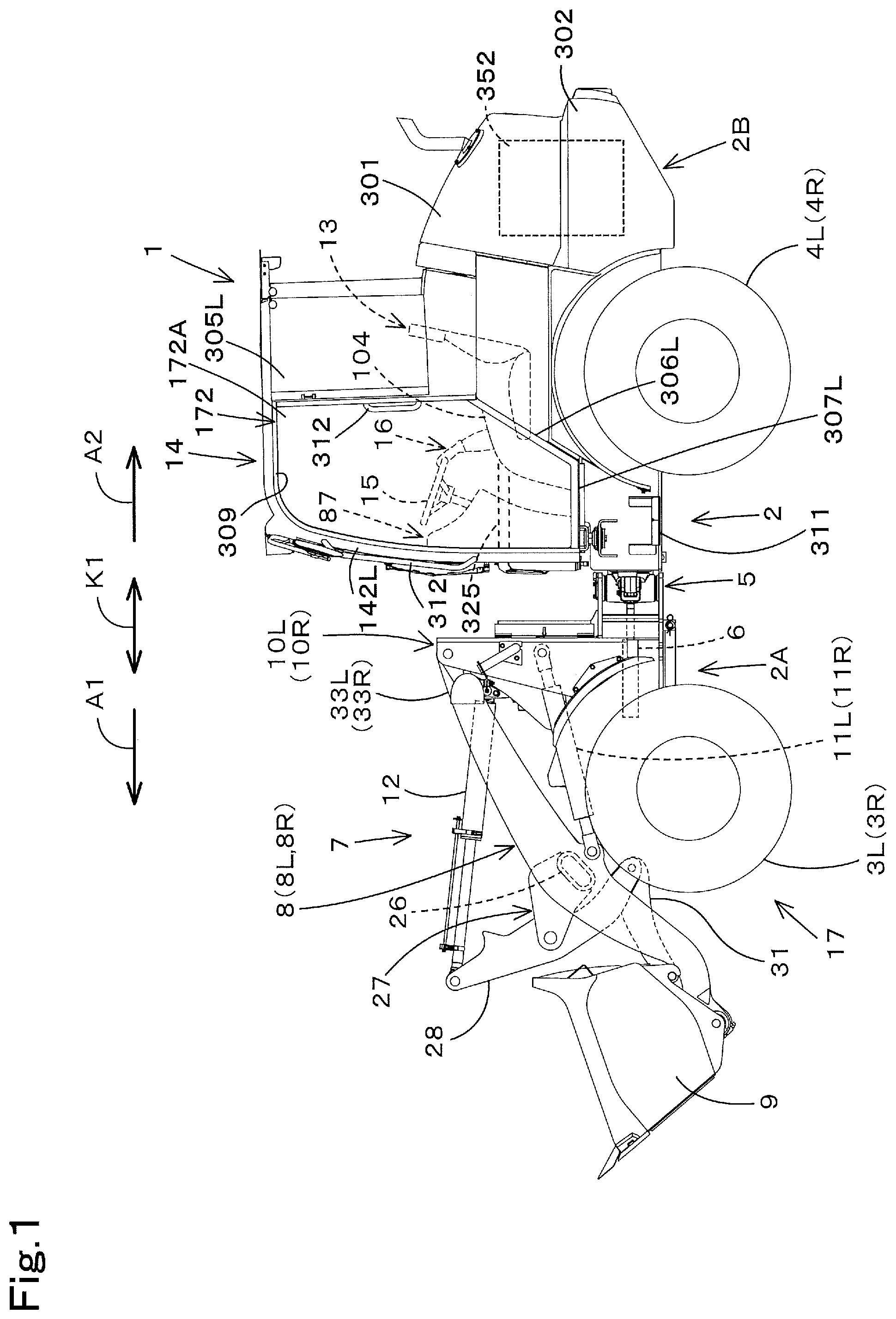 Patent US12460372 — Working machine — Figure 1