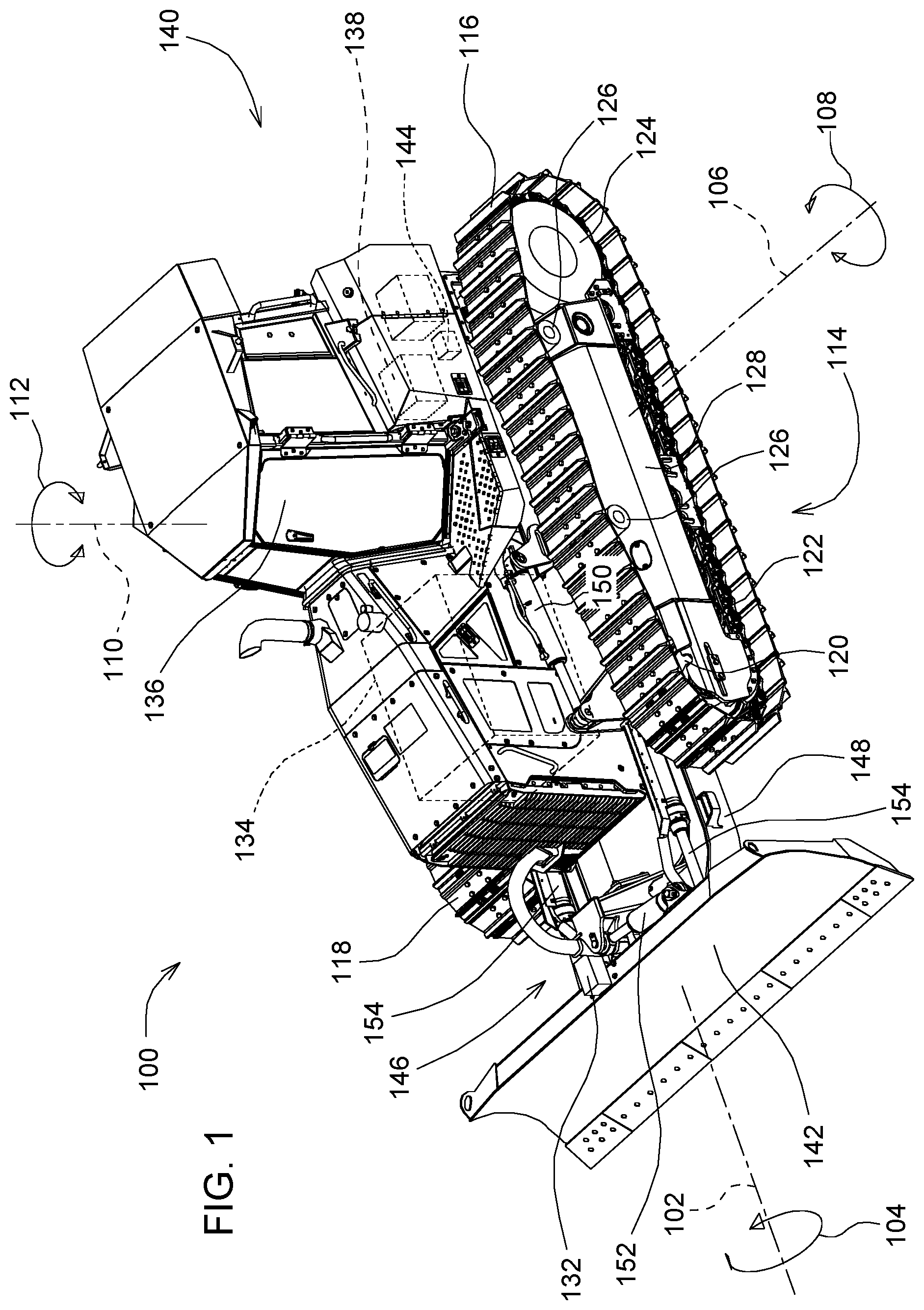 Patent US12460376 — Elevation increment-decrement with slope control — Figure 1