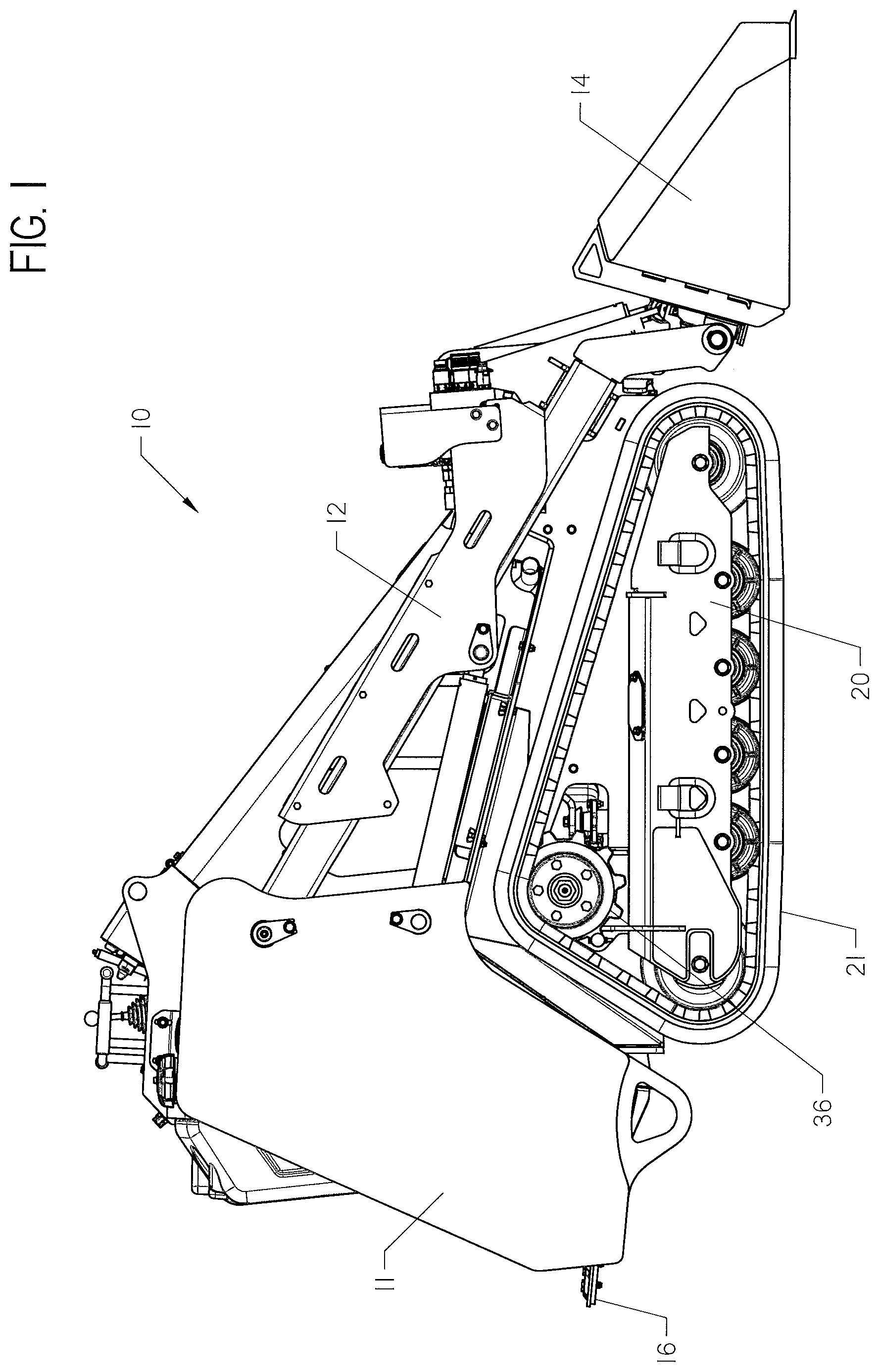 Patent US12460377 — Adjustable tracks — Figure 1
