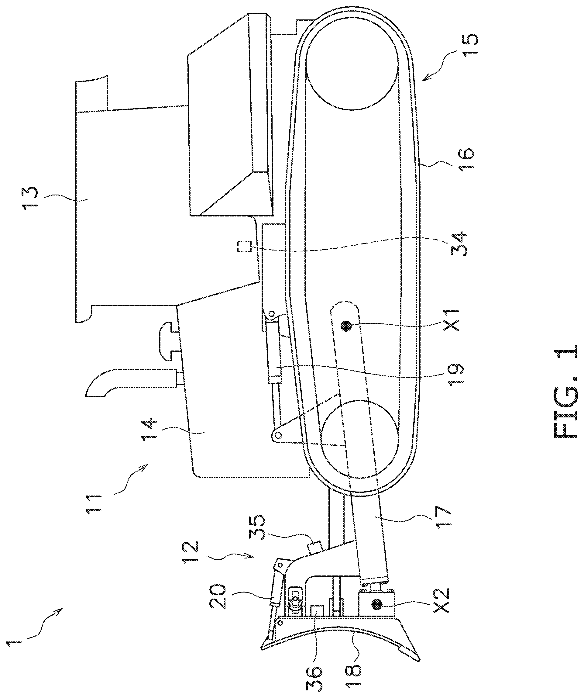 Patent US12460378 — Work machine and method for controlling work machine — Figure 1
