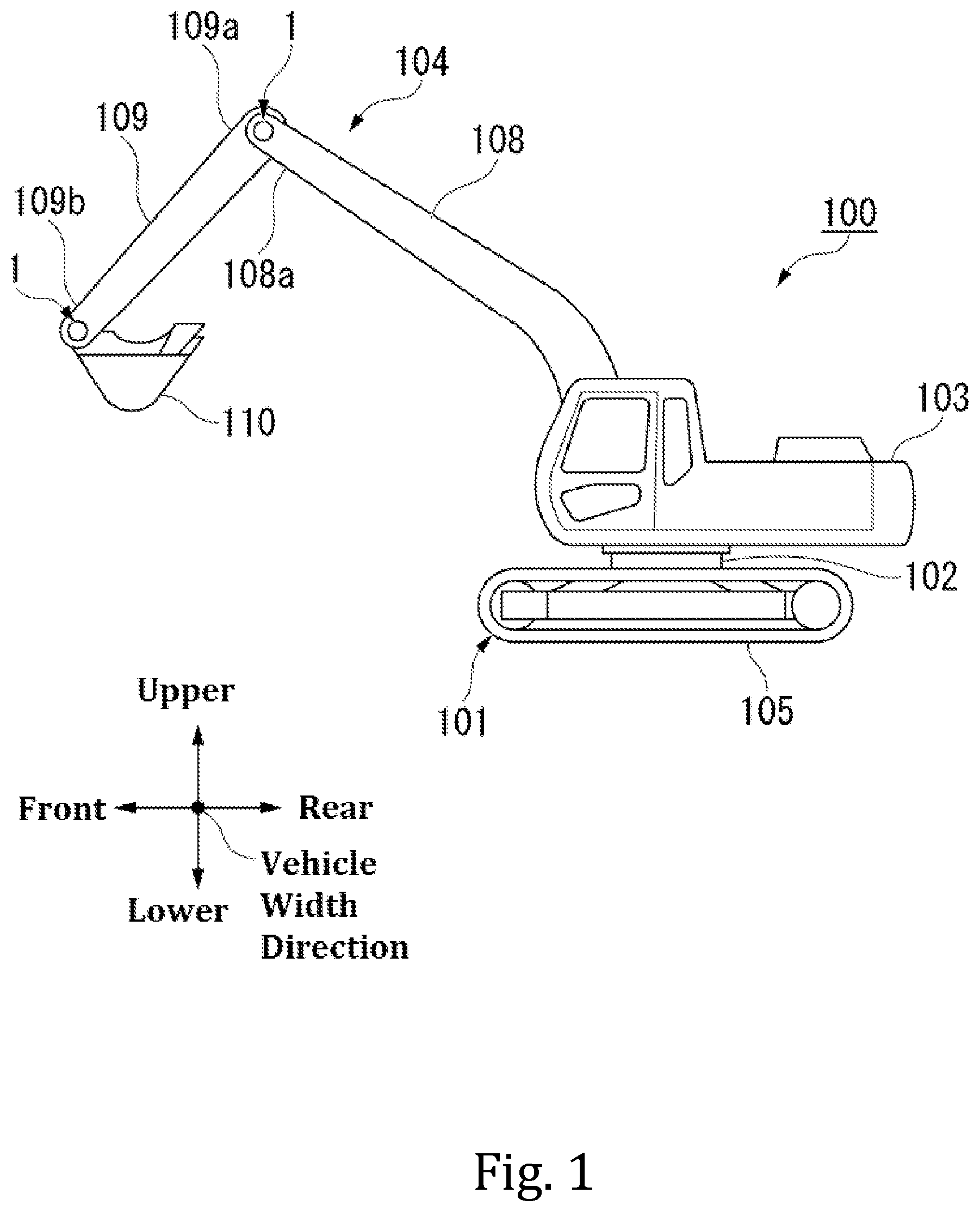 Patent US12460381 Figure 1 – Drive transmission device and construction machine