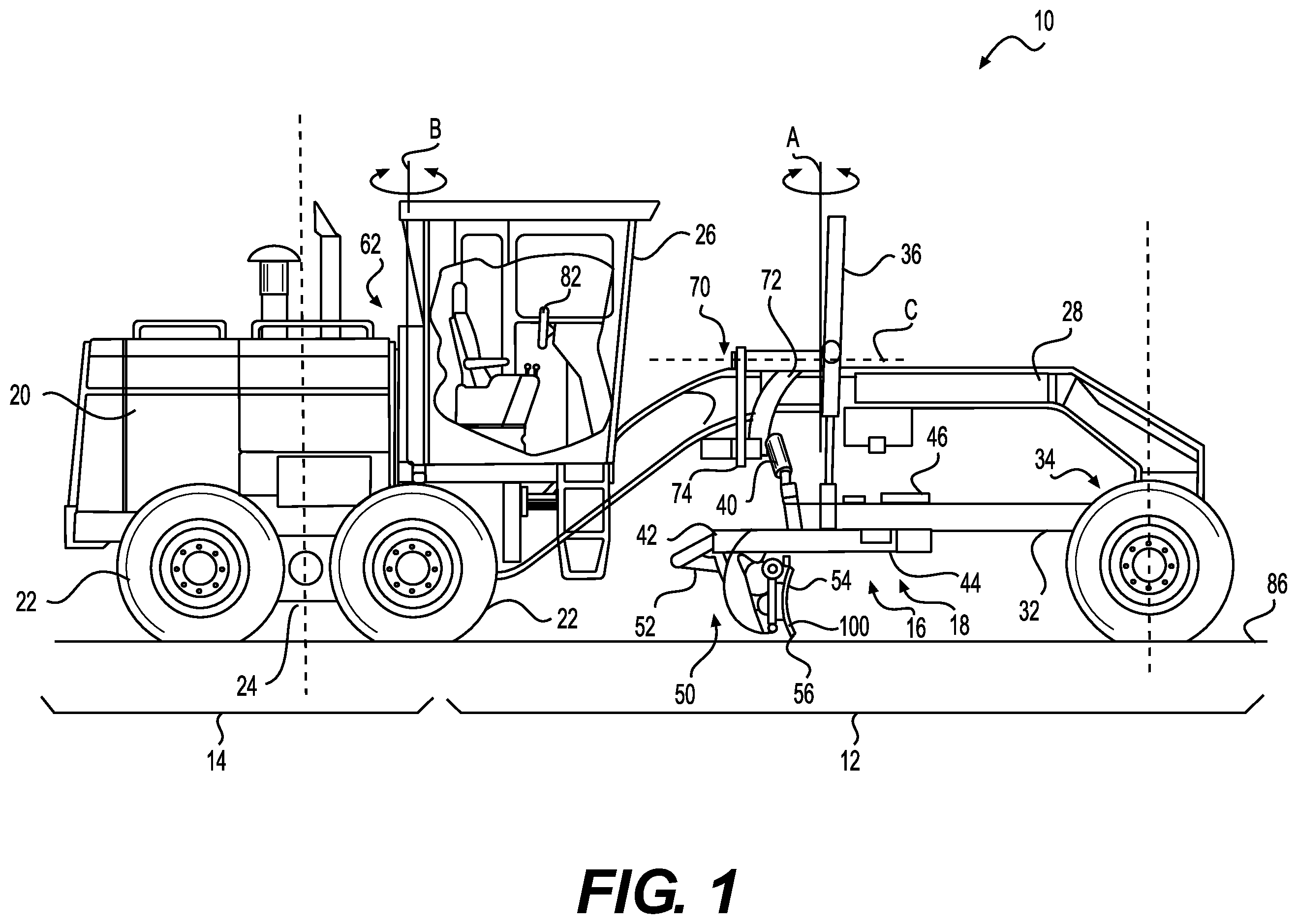 Patent US12460392 — Front access for bit retention — Figure 1