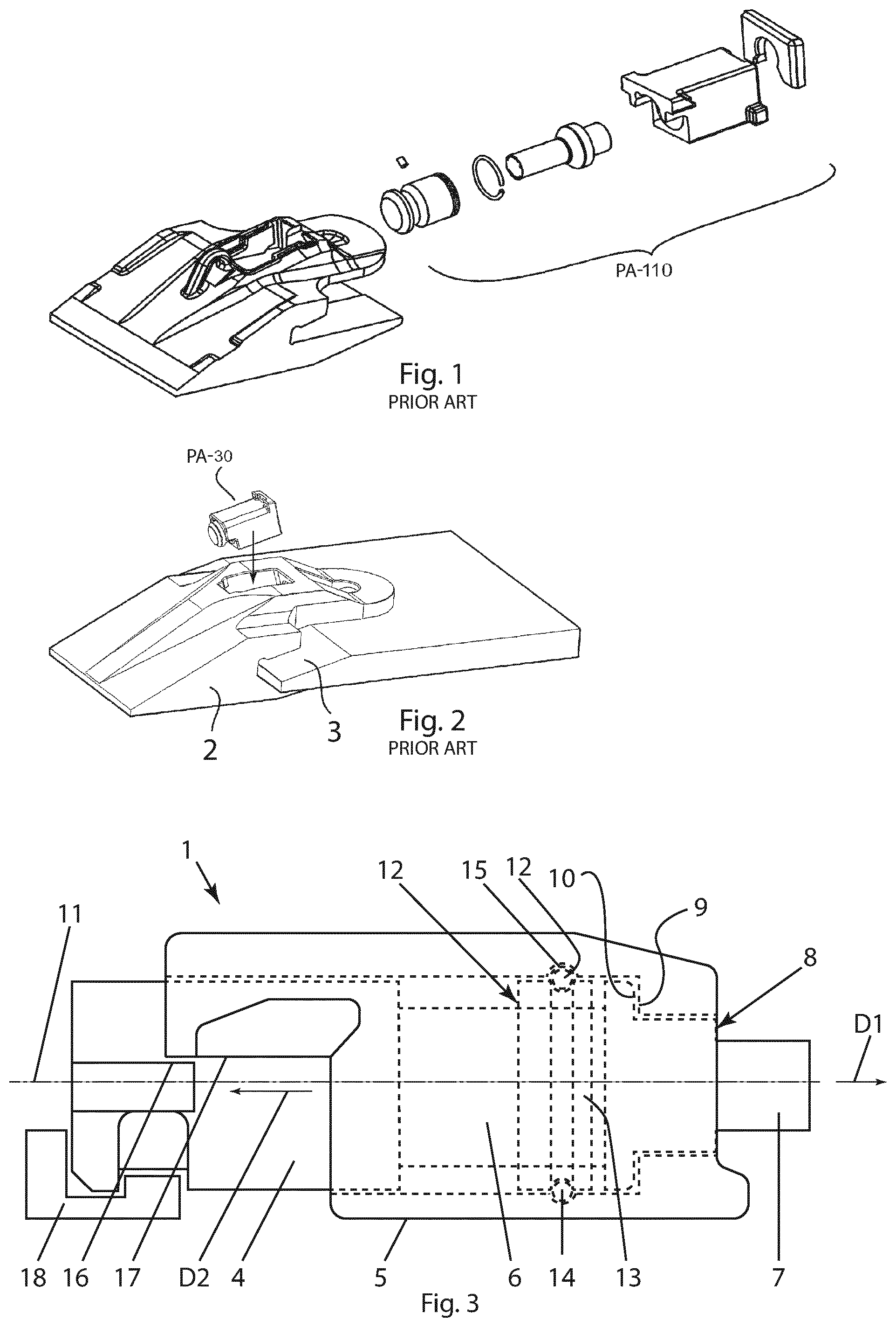 Patent US12460396 Figure 1 – Locking assembly for a shroud for a ground engaging tool
