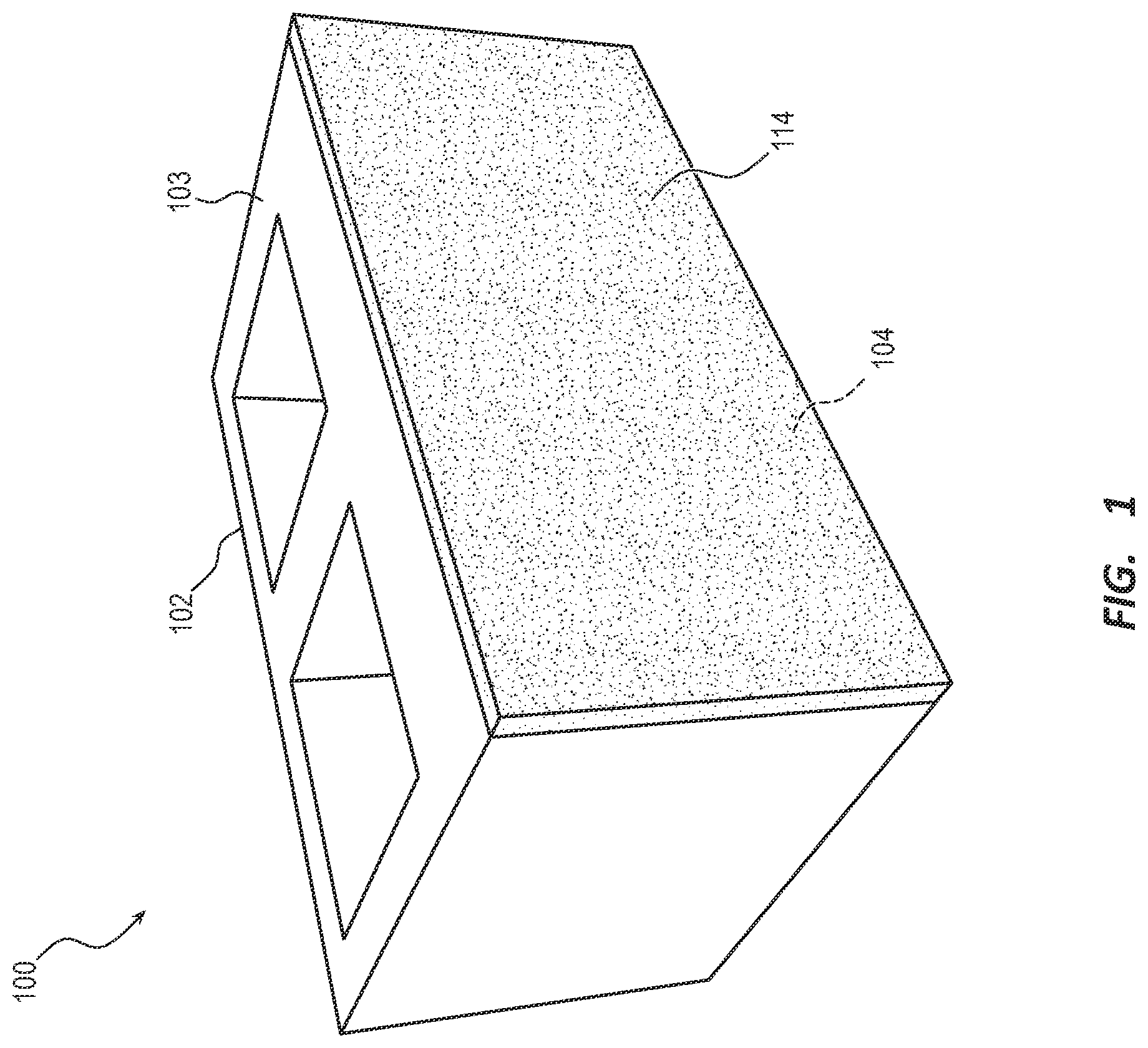 Patent US12460409 — Lightweight blocks with stone-like appearance — Figure 1