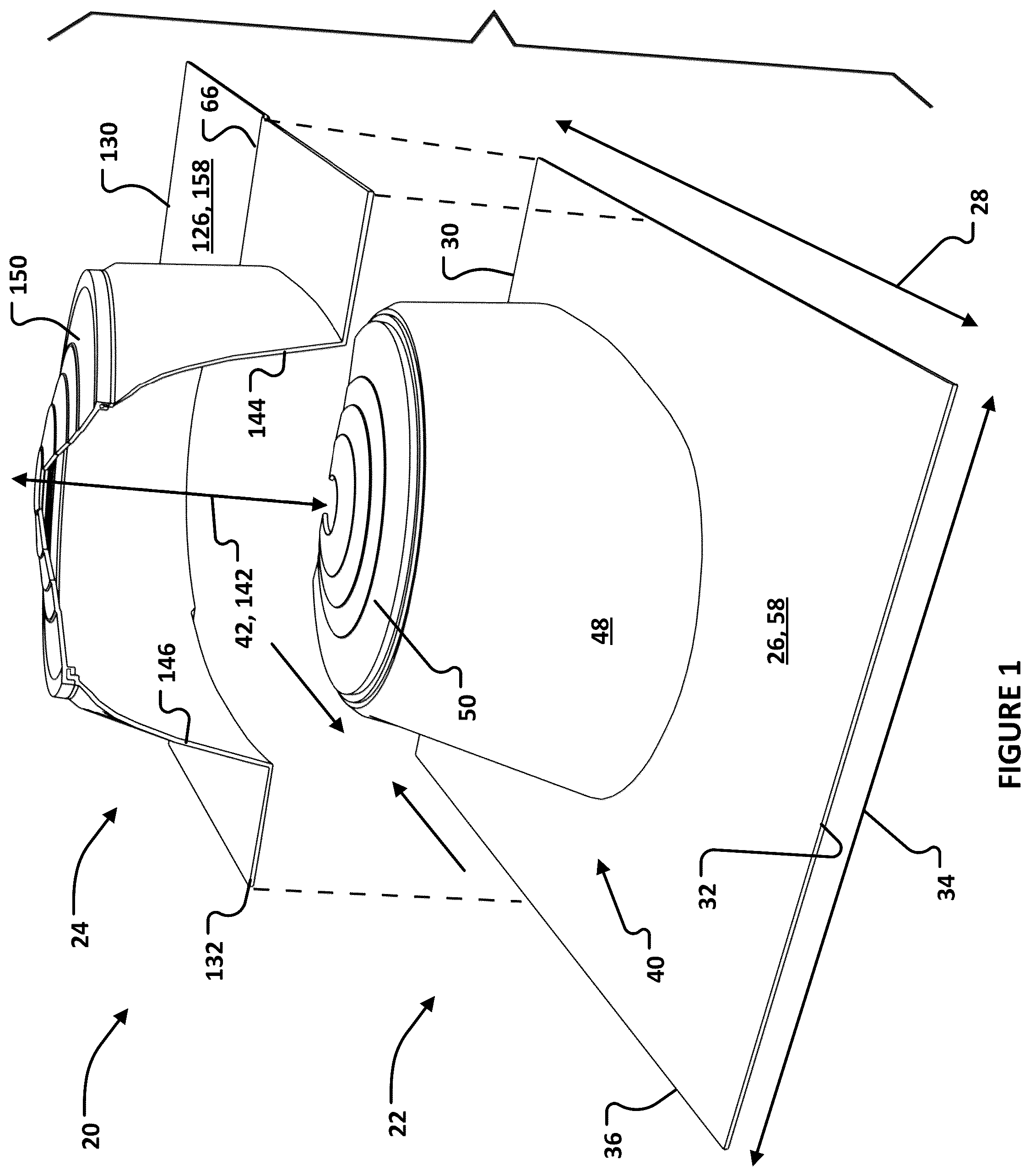 Patent US12460415 — Roof flashing — Figure 1