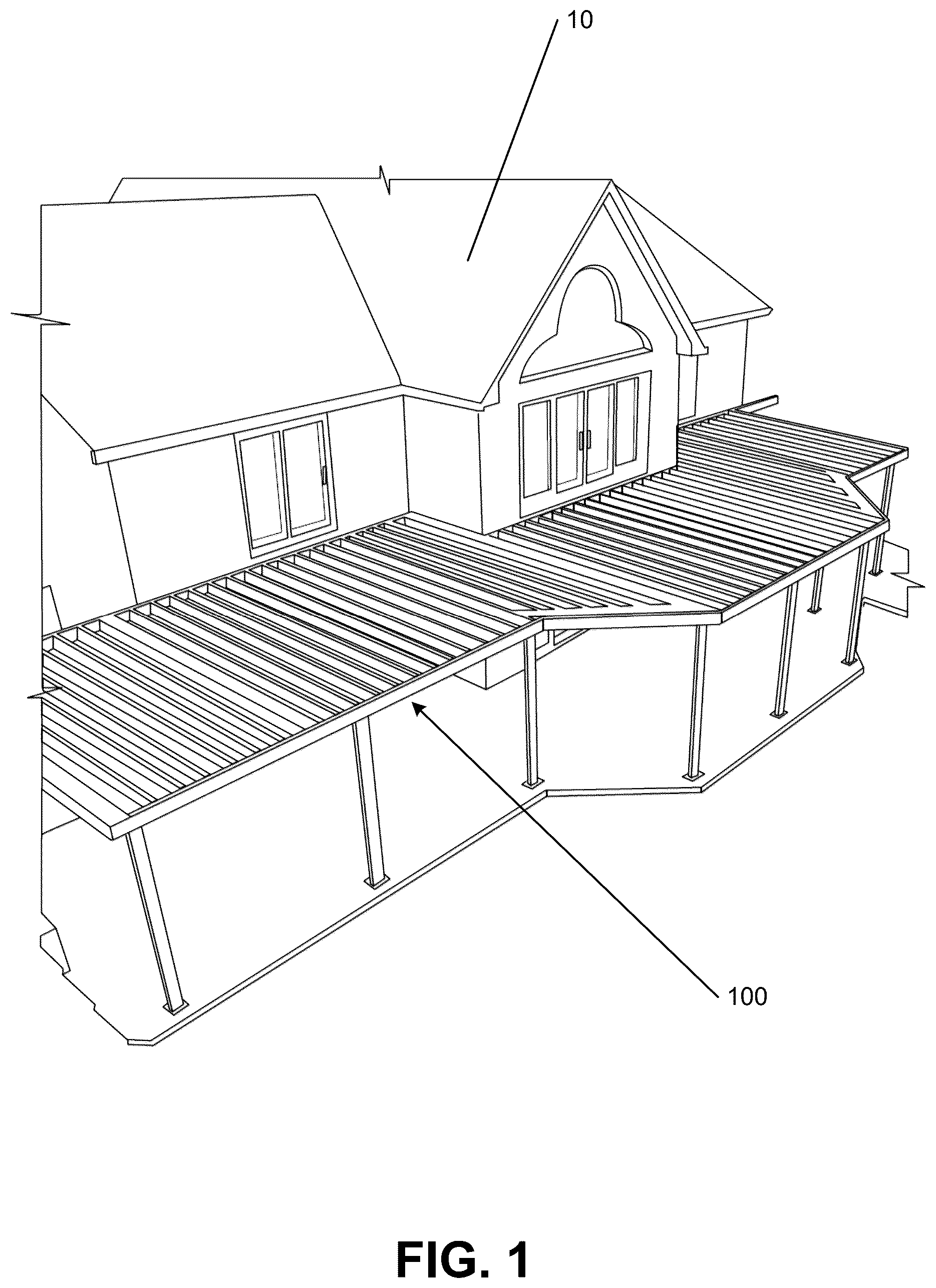 Patent US12460416 Figure 1 – Metal and steel substructure framing systems