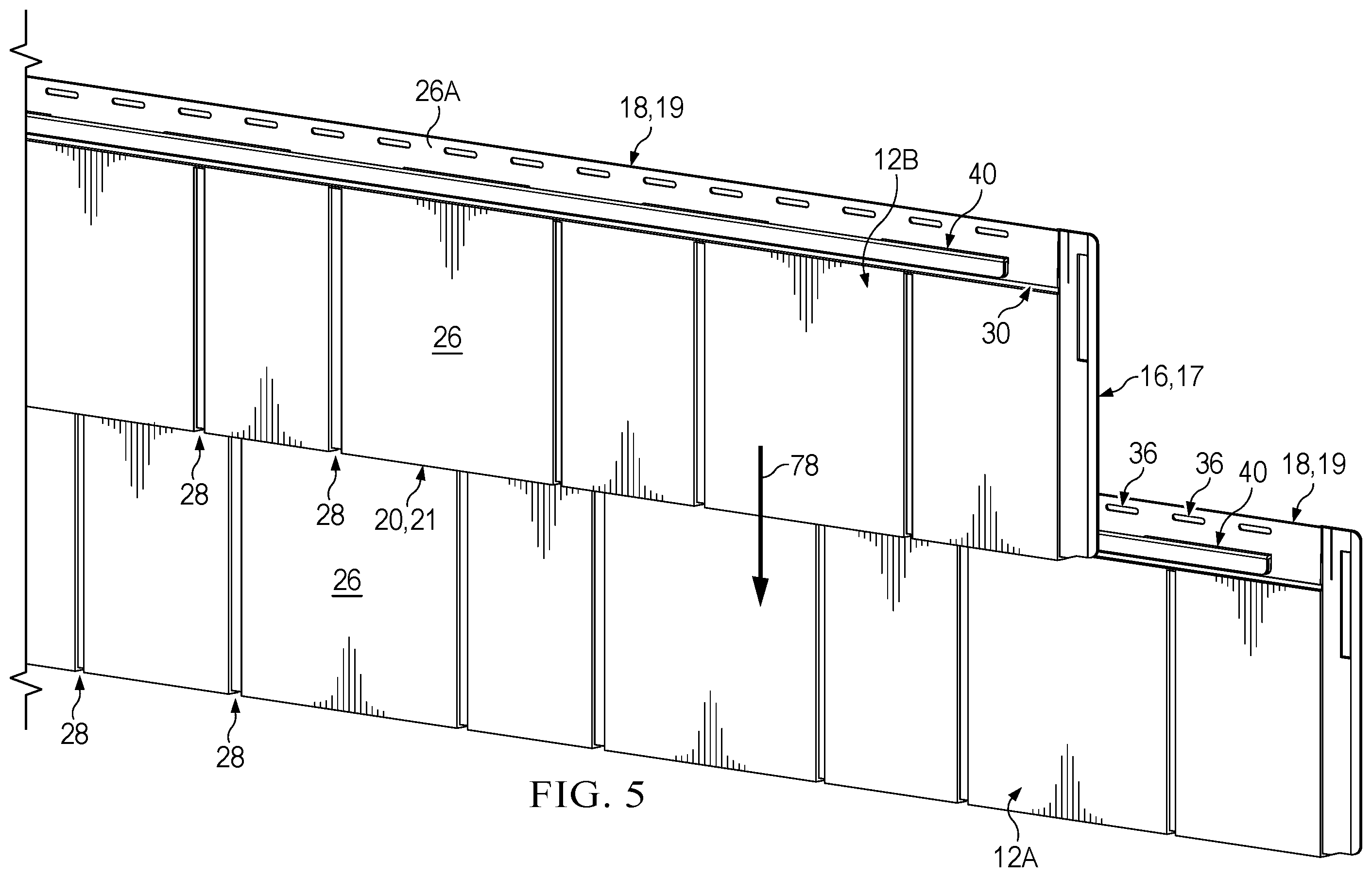 Patent US12460419 Figure 4 – Architectural siding and method of use