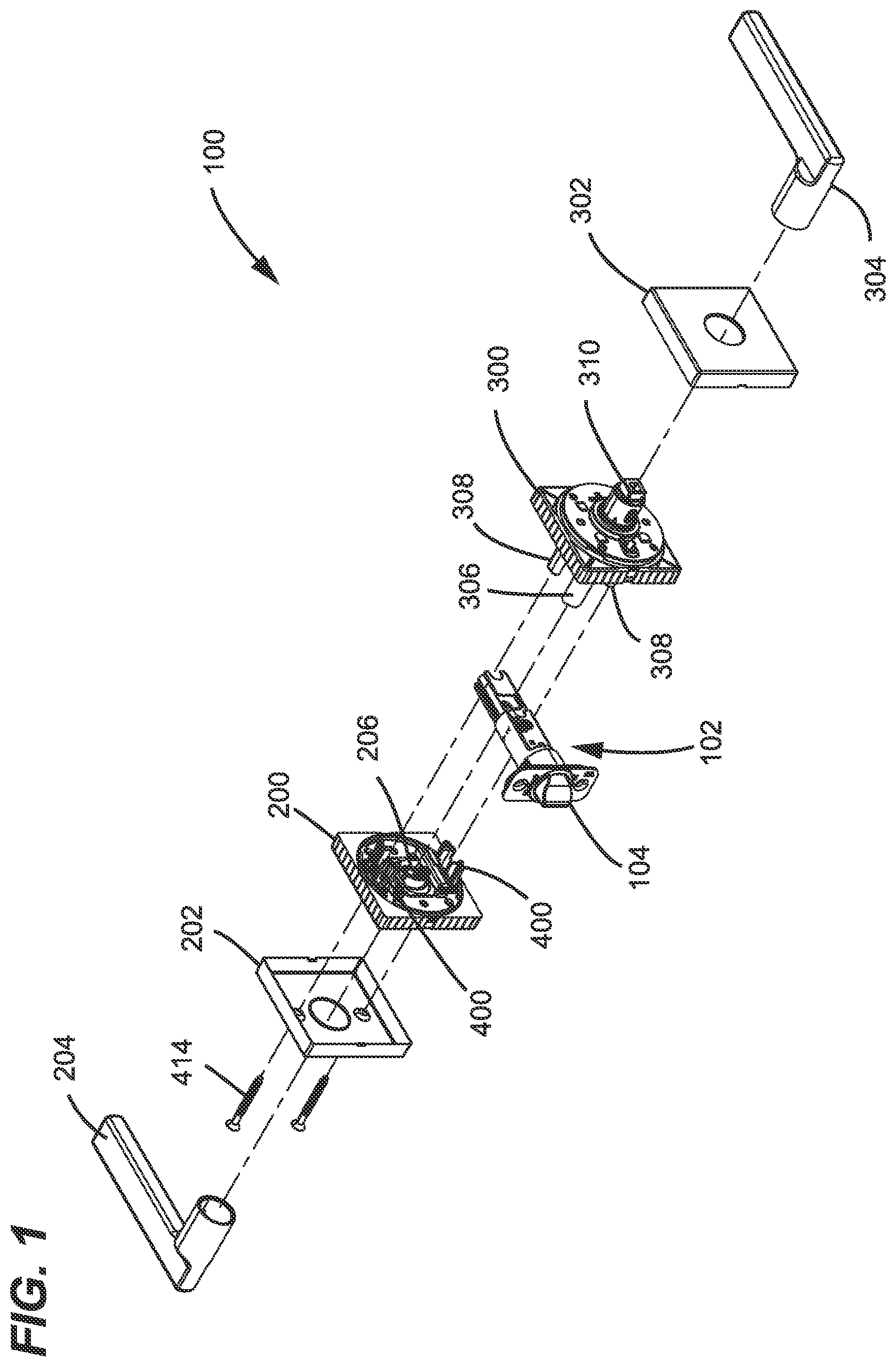 Patent US12460444 — Alignment guide for a door handle assembly — Figure 1