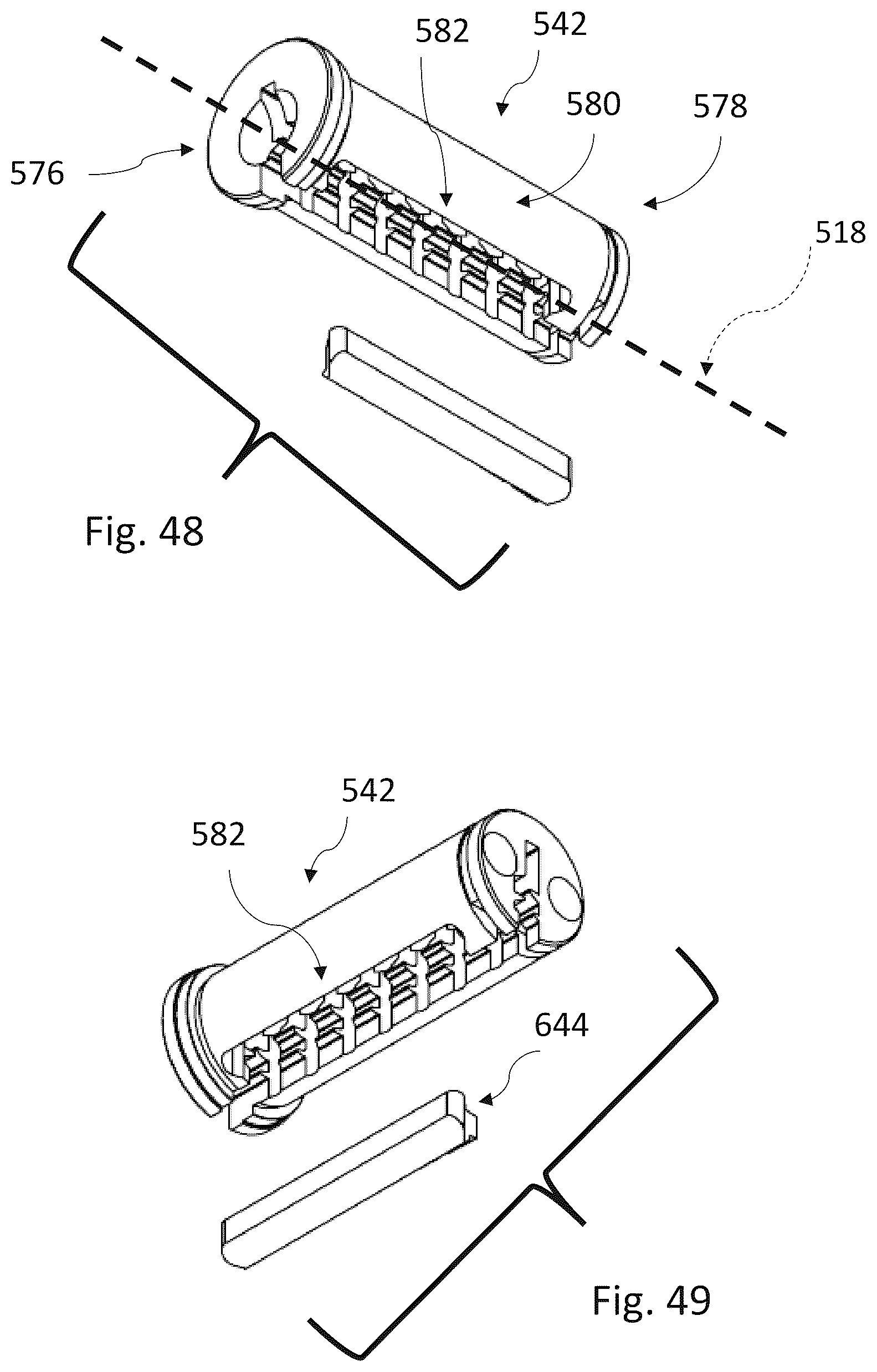 Patent US12460445 Figure 15 – Lock cores and keys