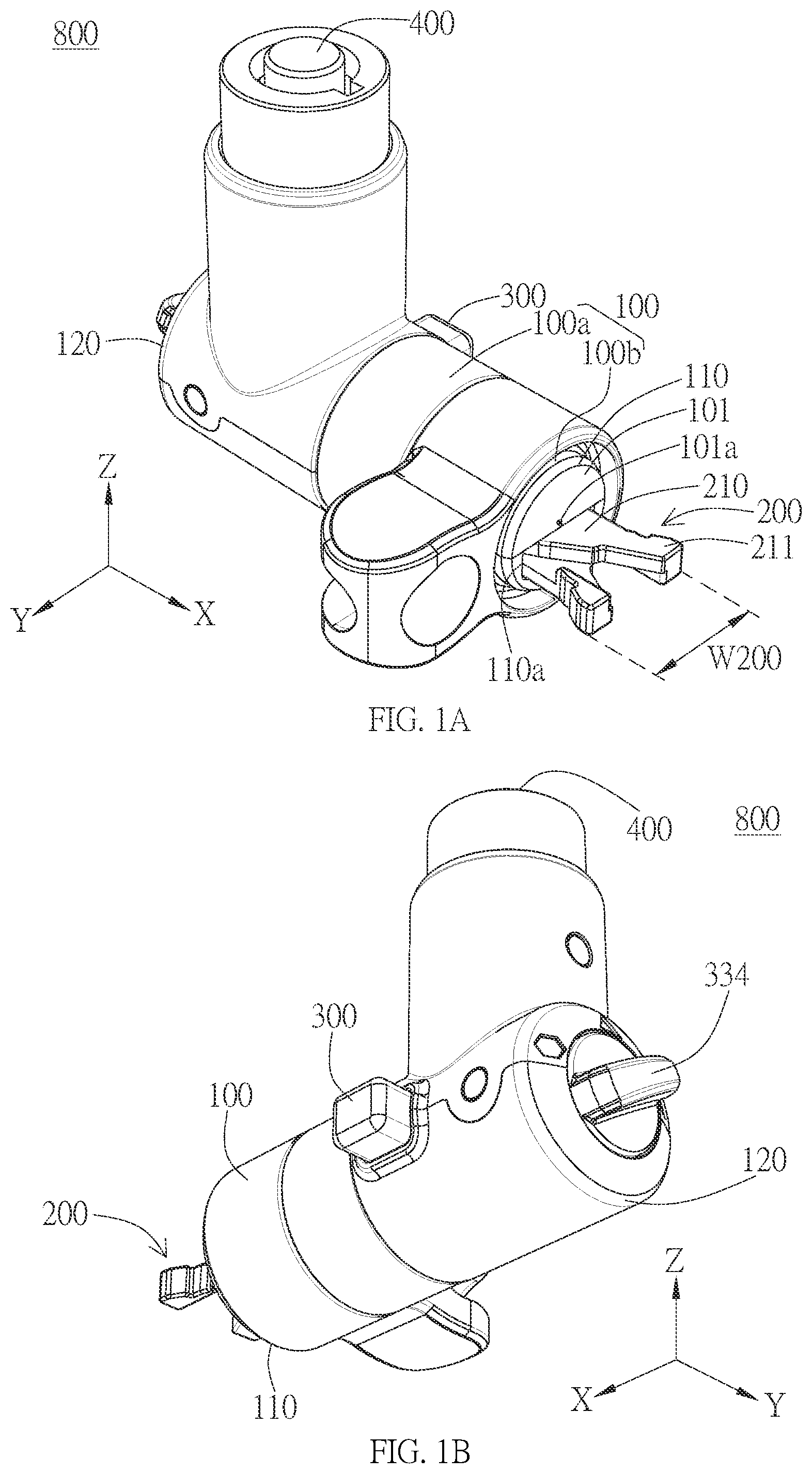 Patent US12460450 — Lock — Figure 1