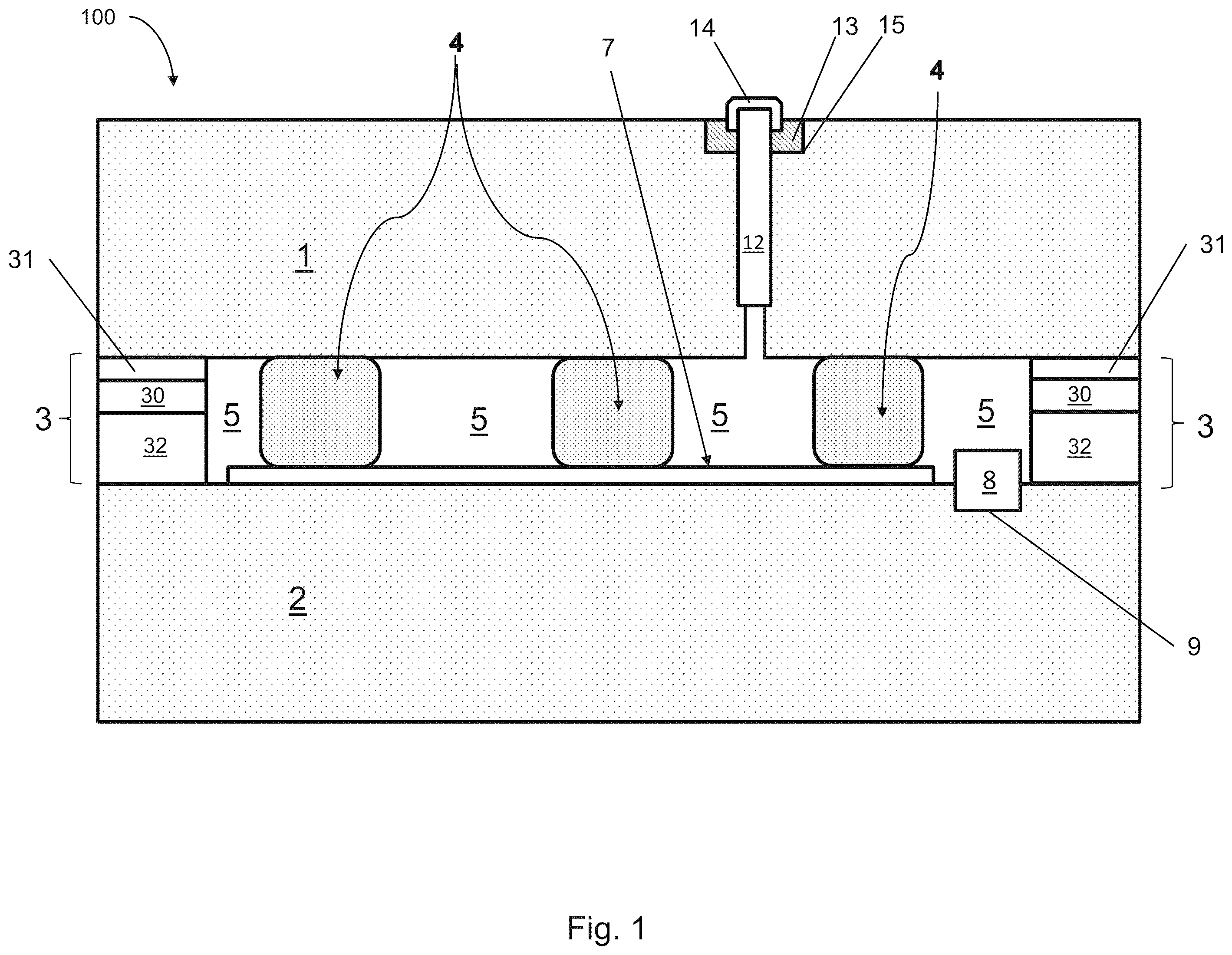 Patent US12460467 Figure 1 – Vacuum insulated panel with getter having Ti—Al—V crystalline phase and method of making same