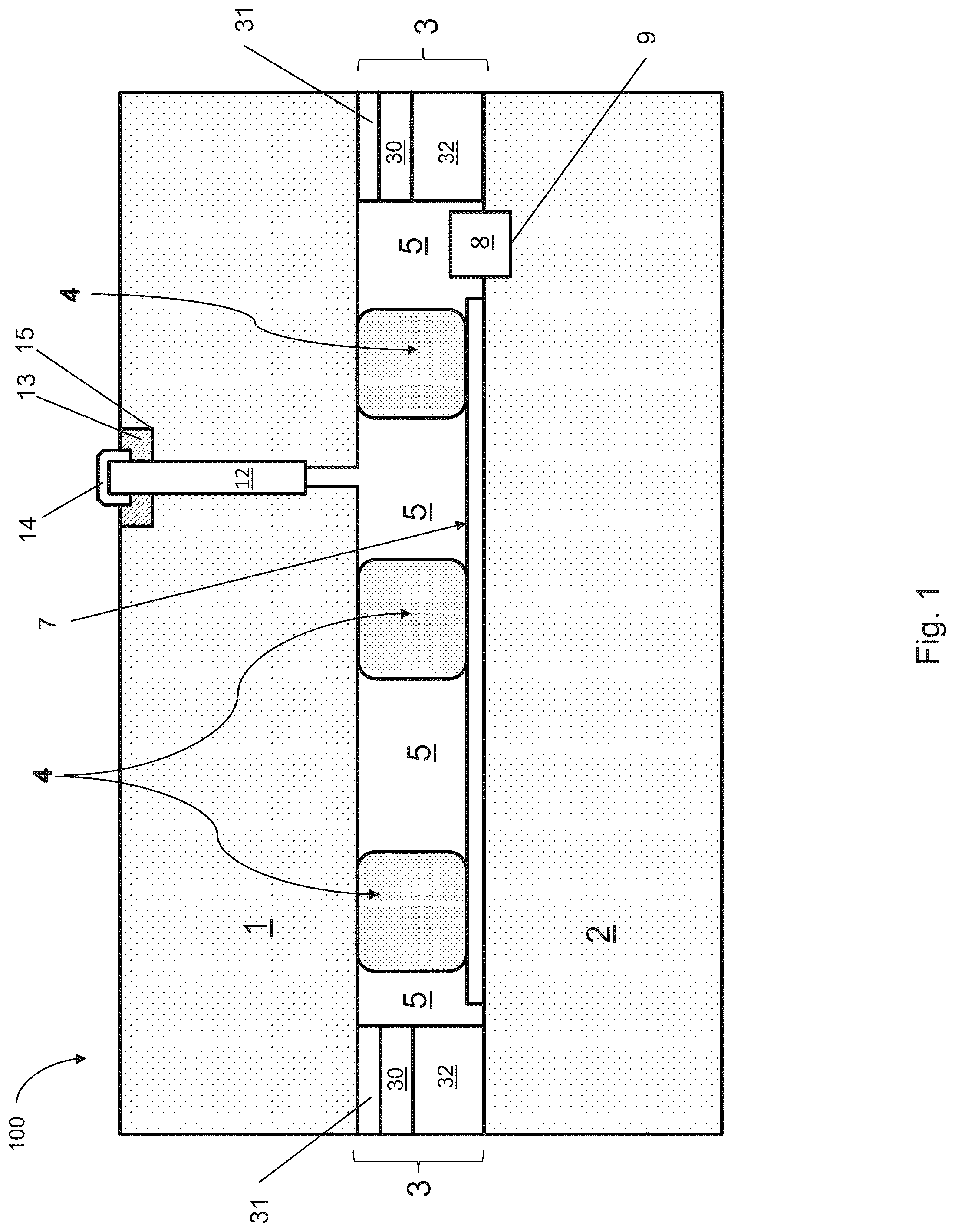 Patent US12460468 — Vacuum insulated panel with edge seal — Figure 1