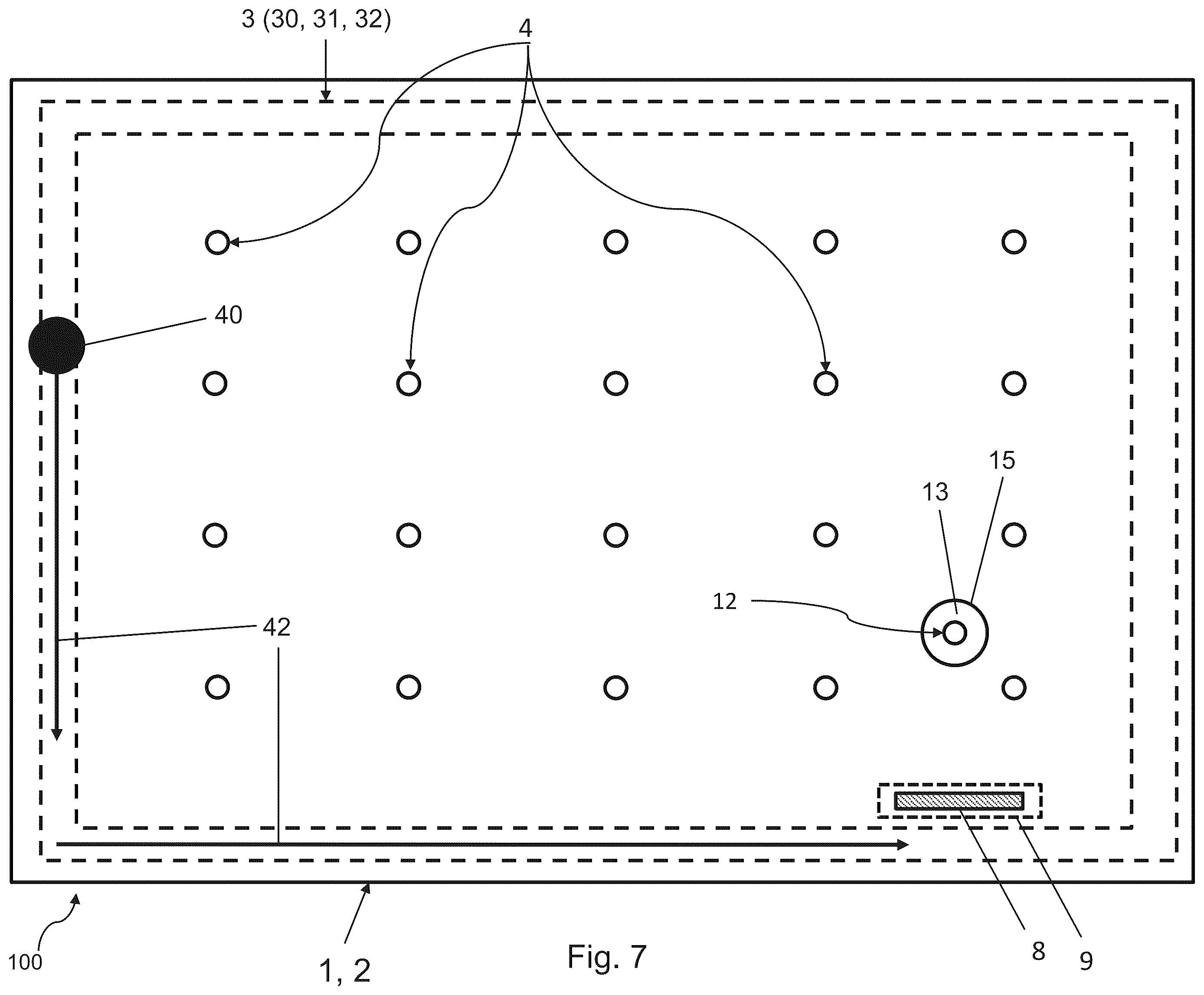 Patent US12460468 Figure 7 – Vacuum insulated panel with edge seal