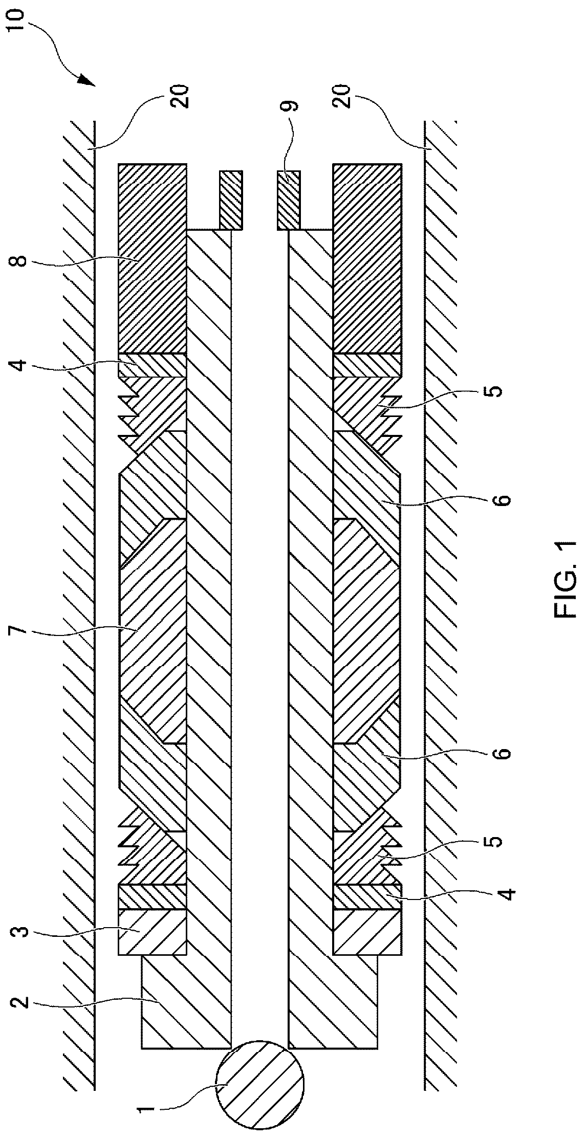 Patent US12460505 — Frac plug and method for manufacturing same, and method for sealing borehole — Figure 1