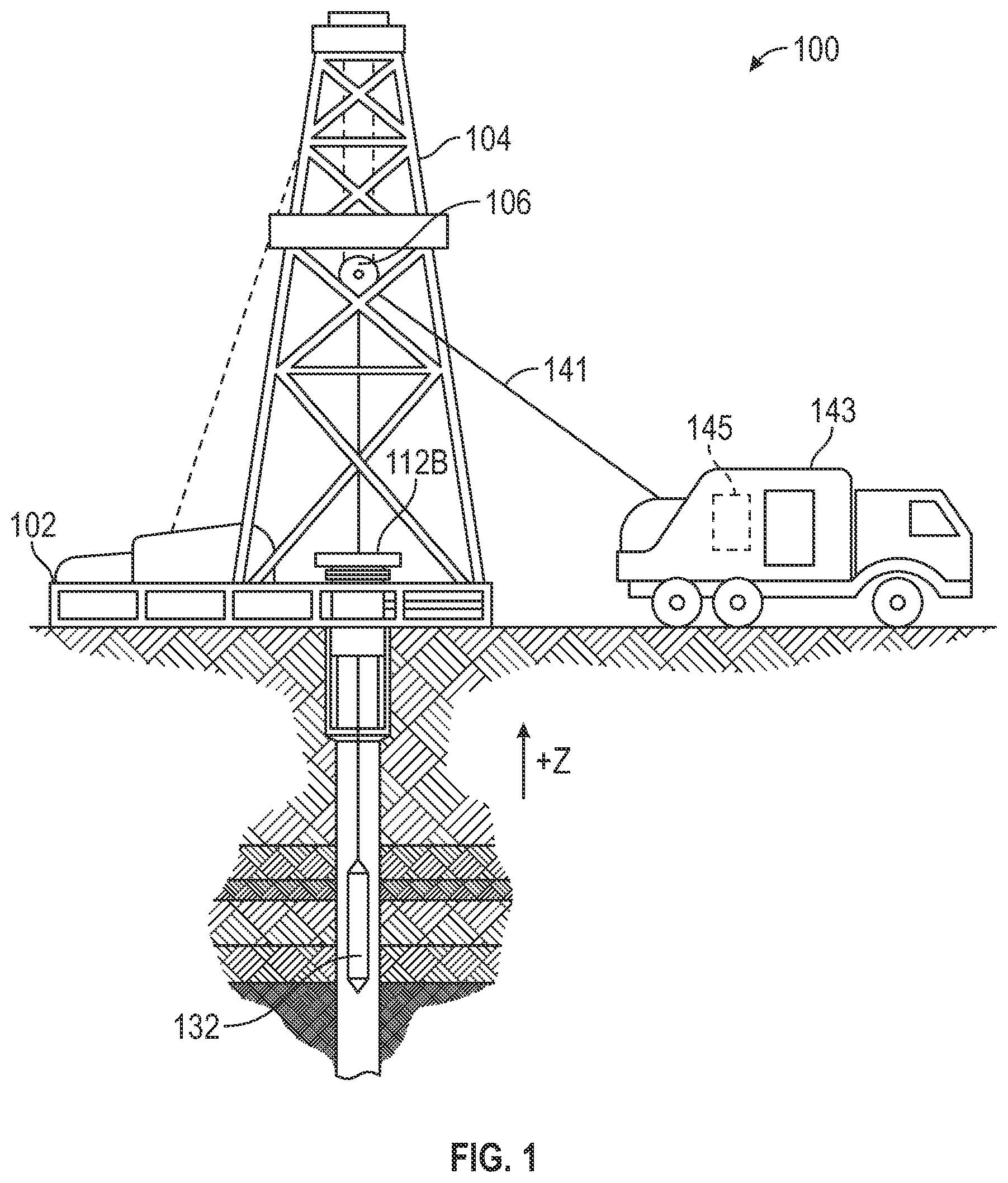 Patent US12460531 — Subsurface formation radial profiling using combined processing of omni-directional and pad-type tools — Figure 1