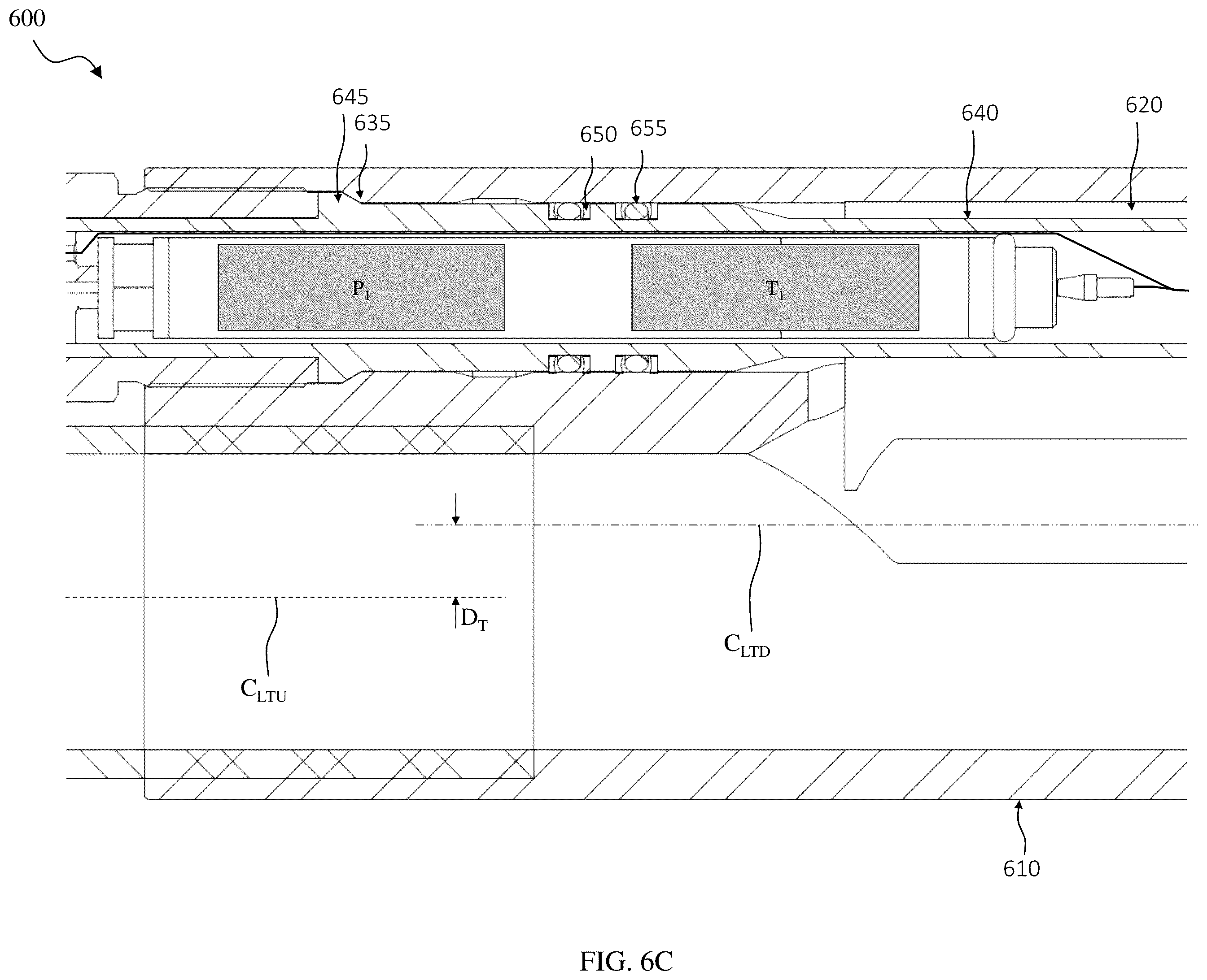 Patent US12460535 Figure 12 – Downhole pressure/temperature monitoring of ESP intake pressure and discharge temperature with a gauge sensor employing an offset centerline