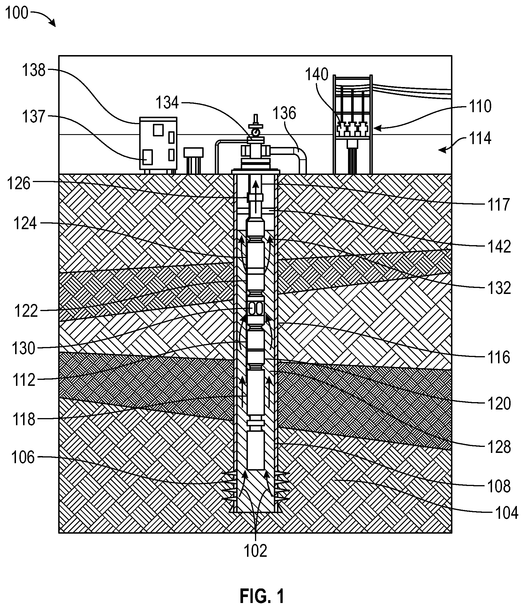 Patent US12460536 — Method and apparatus for electrical submersible pump (ESP) control and replacement — Figure 1