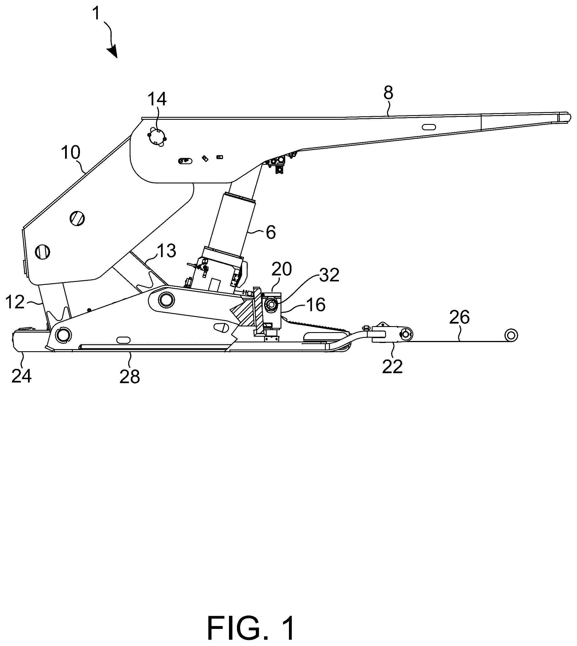 Patent US12460546 — External fluid bar for fluid driven cylinder — Figure 1