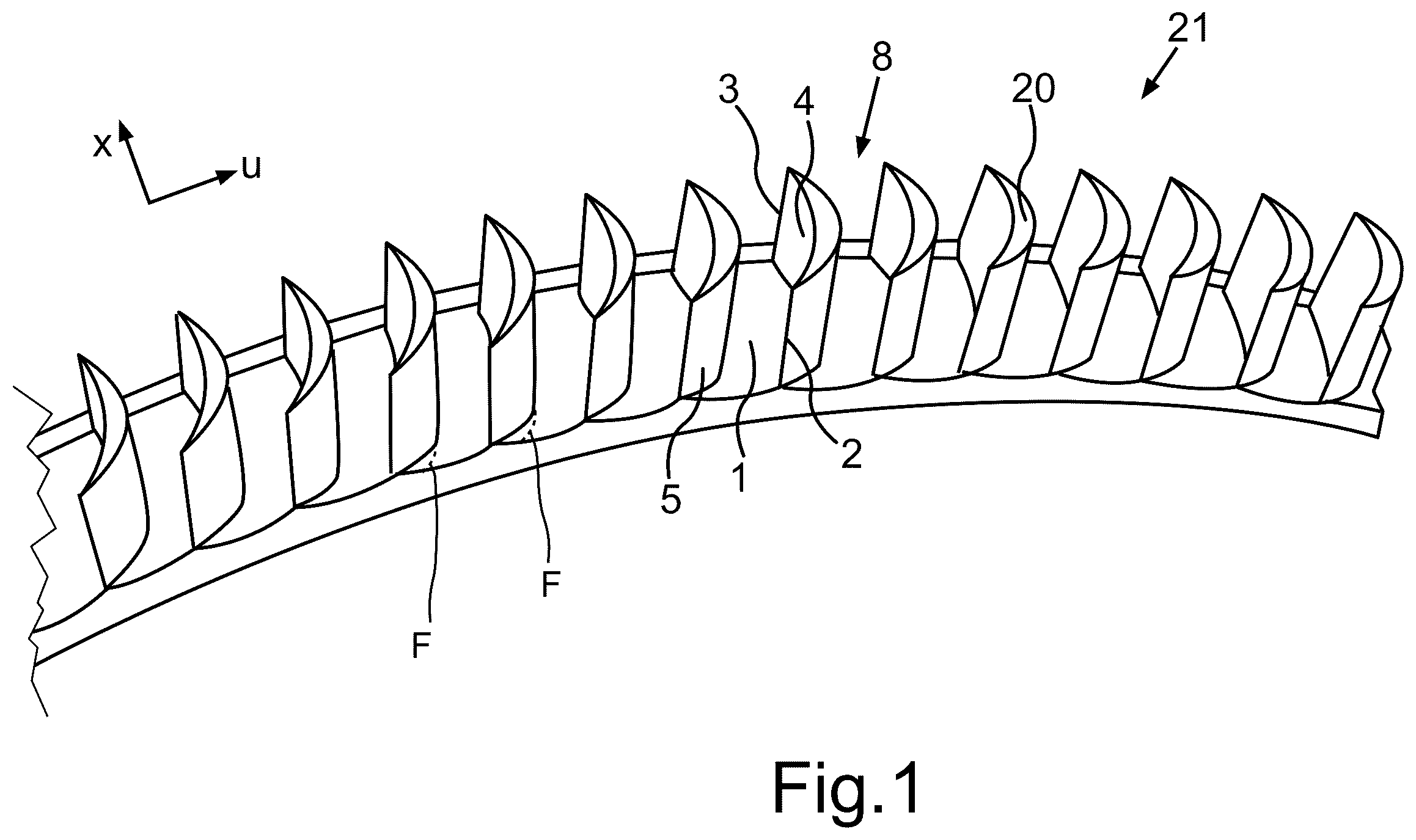 Patent US12460548 — Blading assembly for a turbomachine and turbomachine — Figure 1