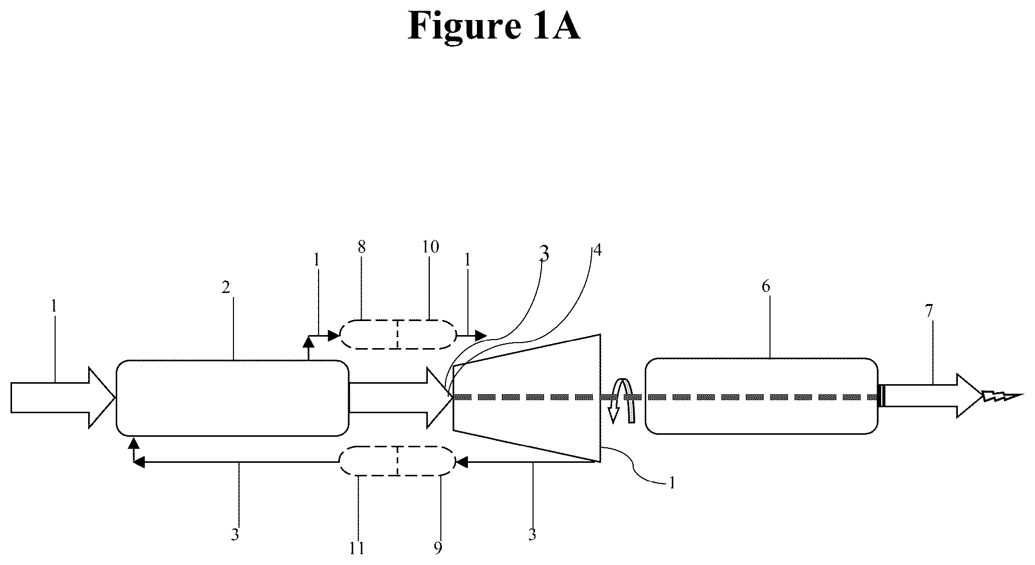 Patent US12460556 — Thermal processes and systems for generating electricity utilizing predetermined working fluids — Figure 1