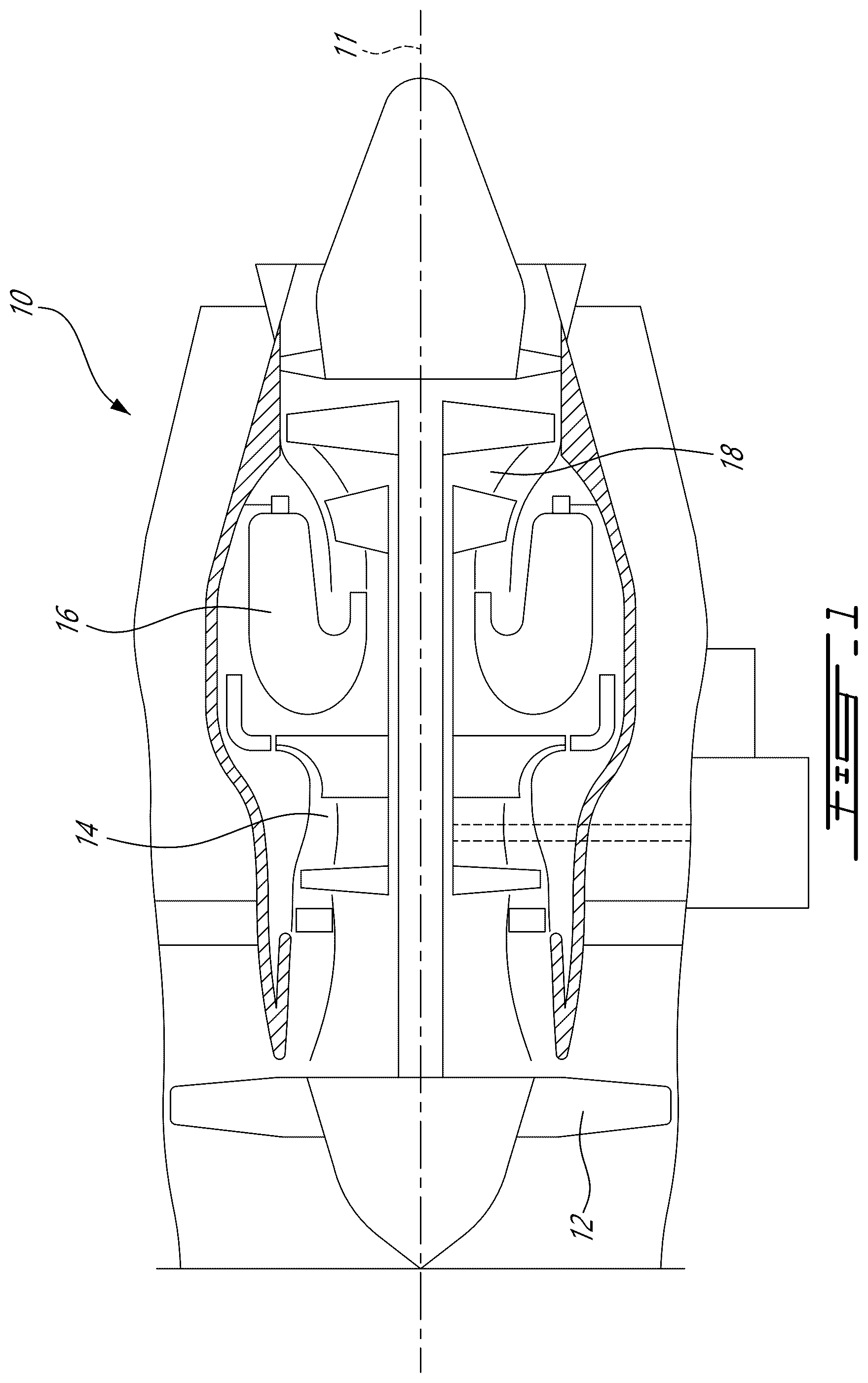 Patent US12460580 — Heat management system and method for hydrogen-fueled engine — Figure 1