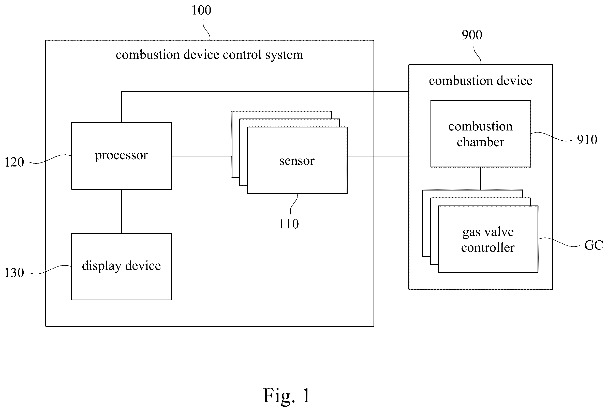 Patent US12460585 — Combustion device control system and combustion device control method — Figure 1