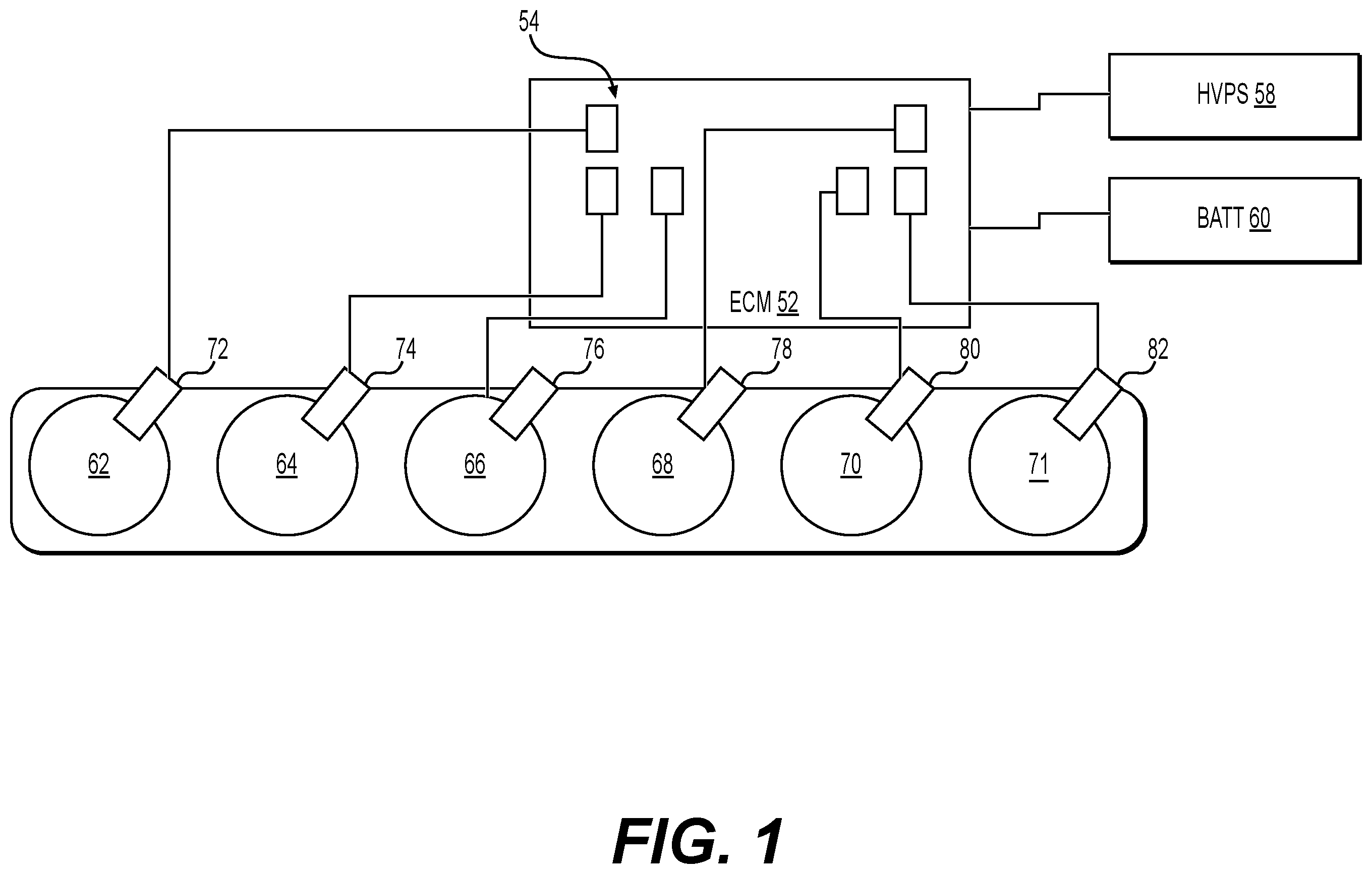 Patent US12460596 — Fuel injector drive system — Figure 1