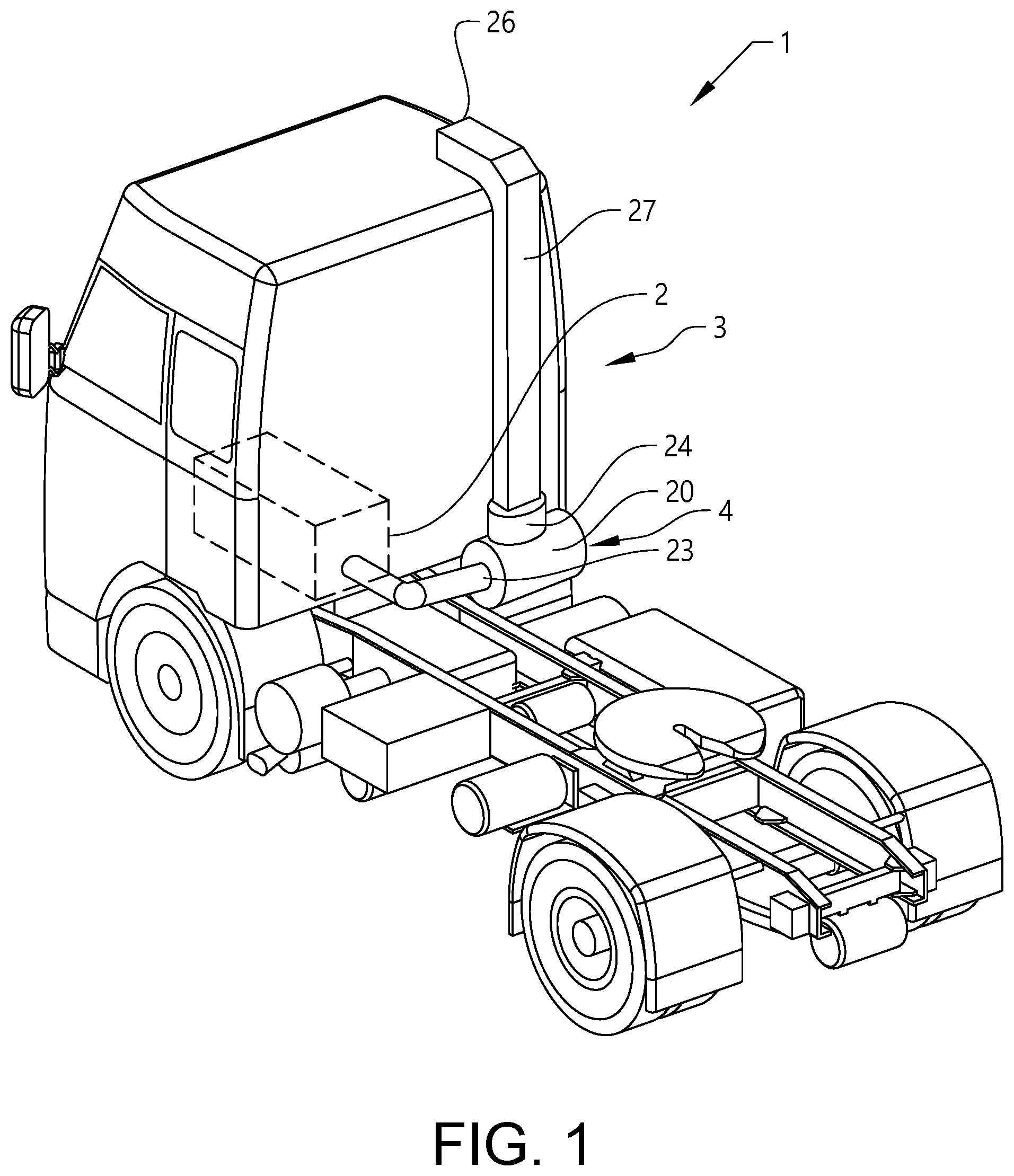 Patent US12460609 — Air filter housing and an air filter element — Figure 1