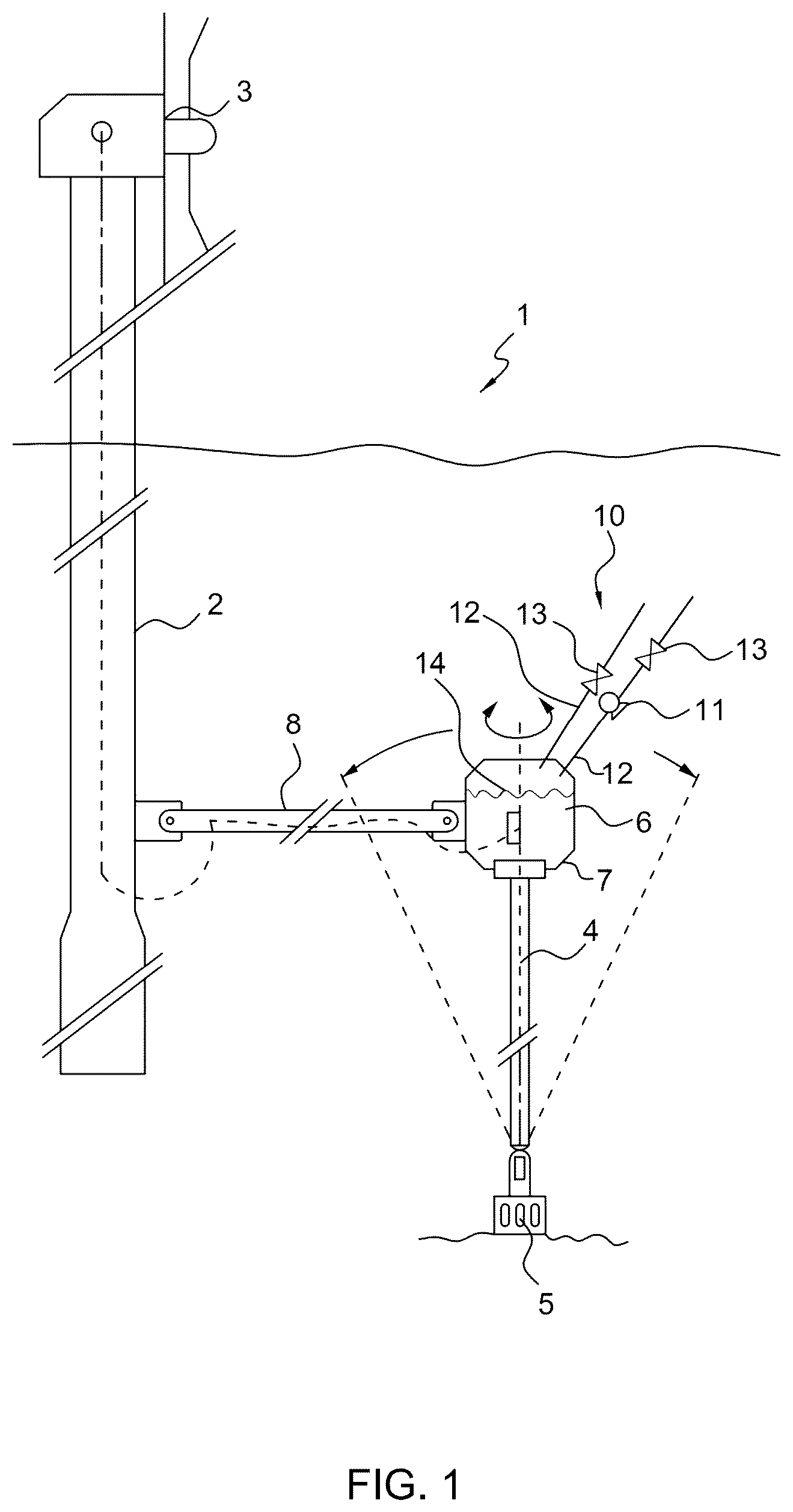Patent US12460620 — Floating windmill — Figure 1