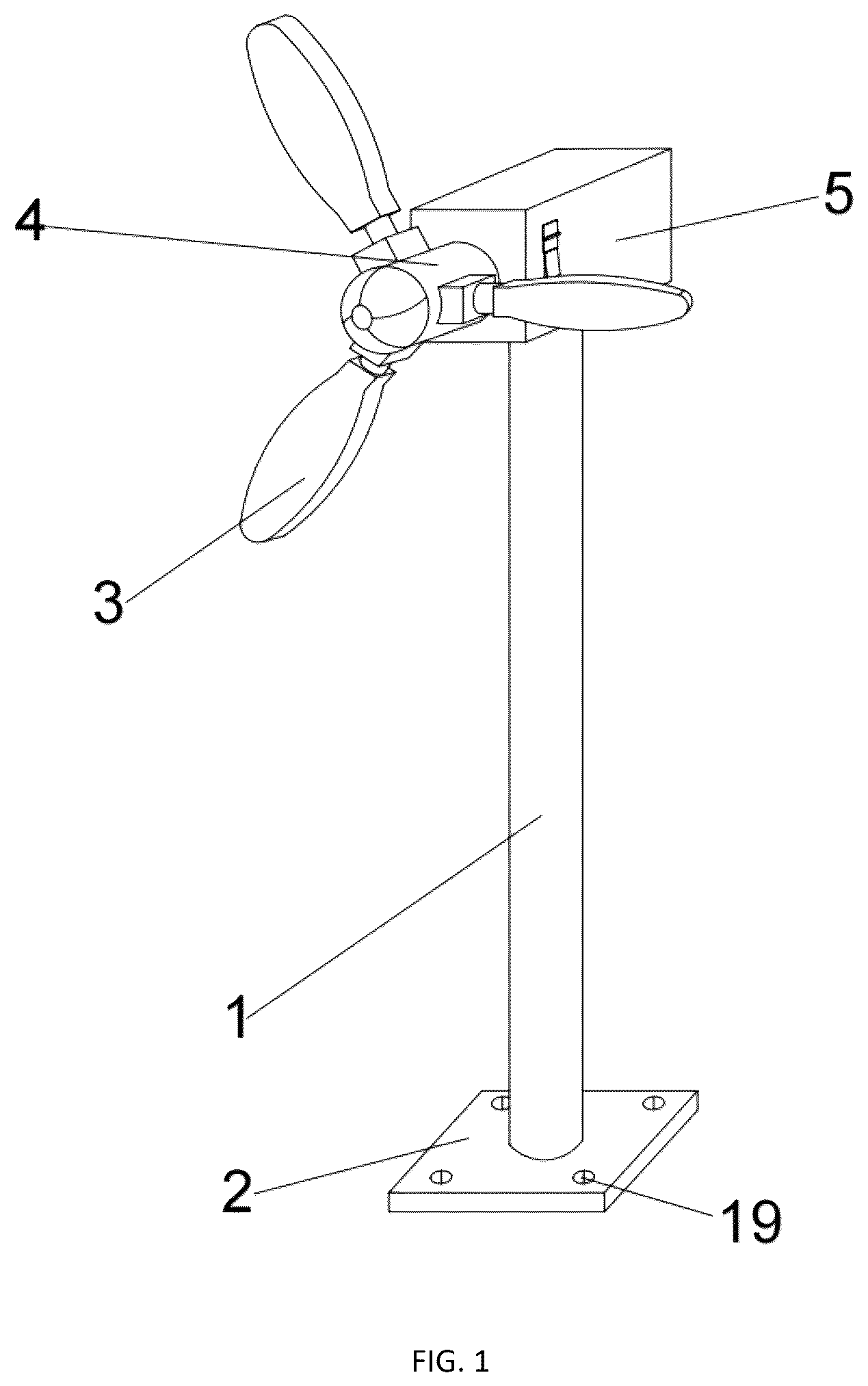 Patent US12460621 — Multi-blade wind turbine — Figure 1
