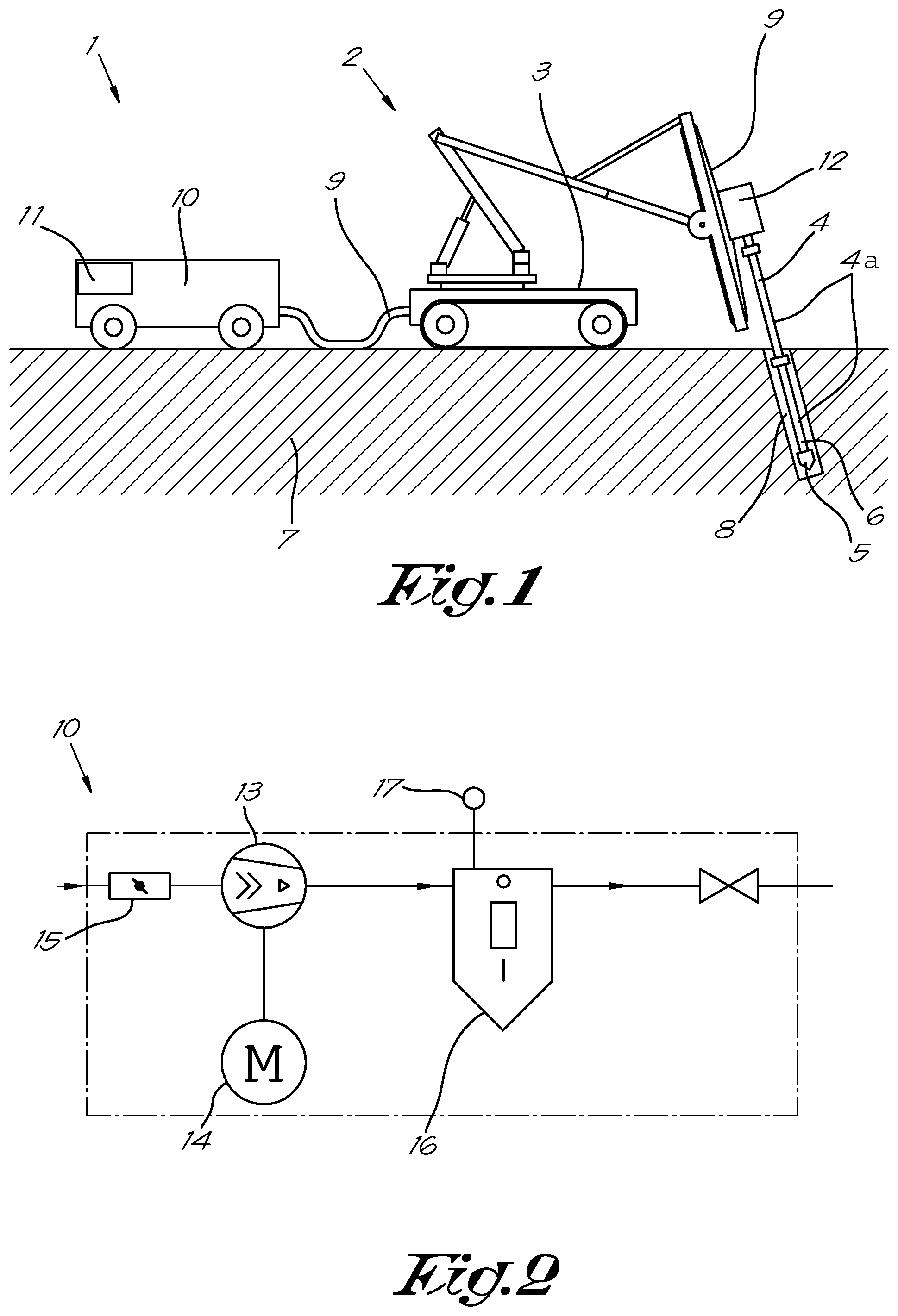 Patent US12460628 — Method for controlling a compressor which provides the drive of a pneumatic tool — Figure 1