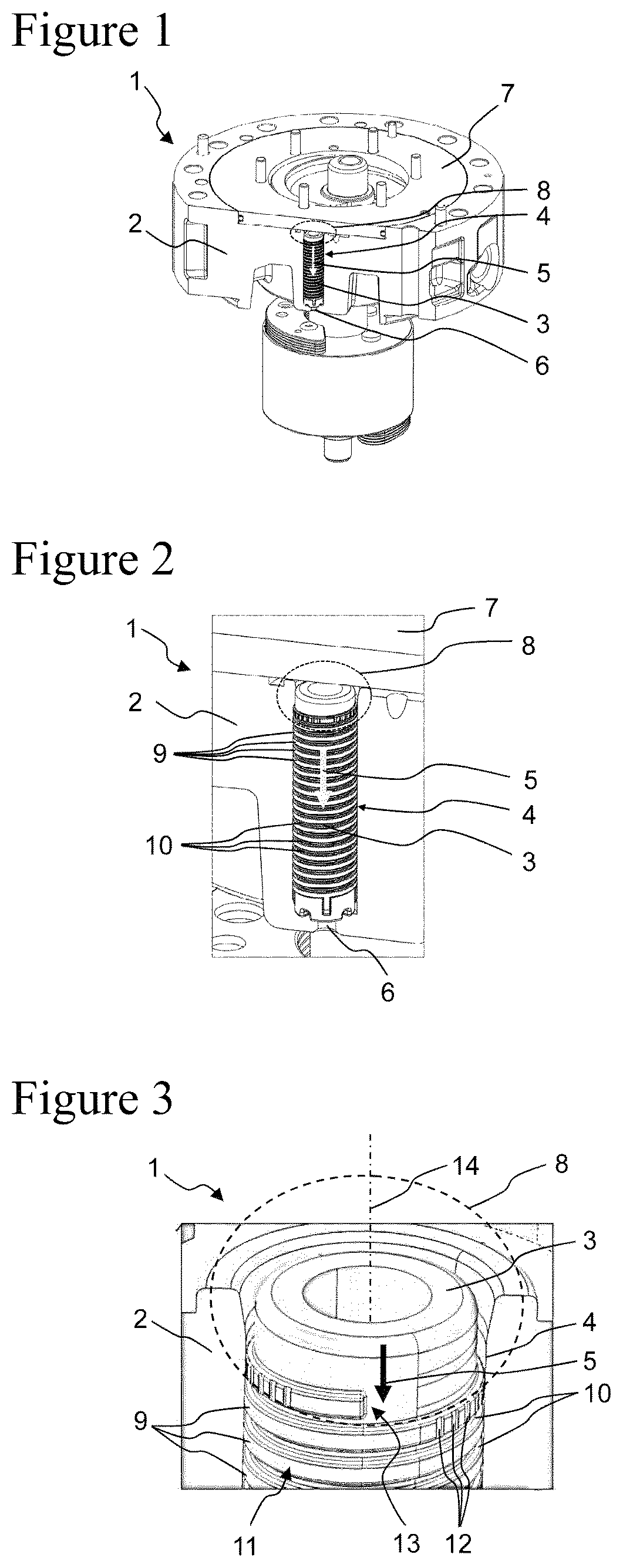 Patent US12460642 — Devices for compressing a gaseous fluid and method of operating a device for compressing a gaseous fluid — Figure 1