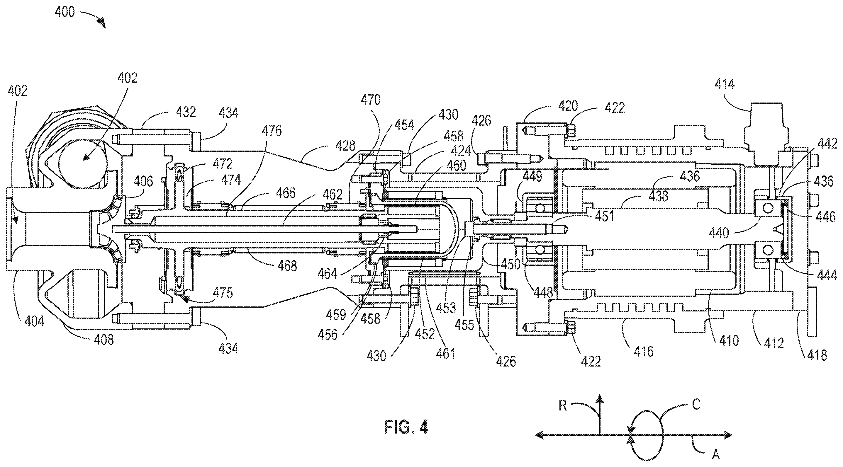 Patent US12460647 Figure 4 – Integrated bearing systems for dynamically supporting shafts in pump systems