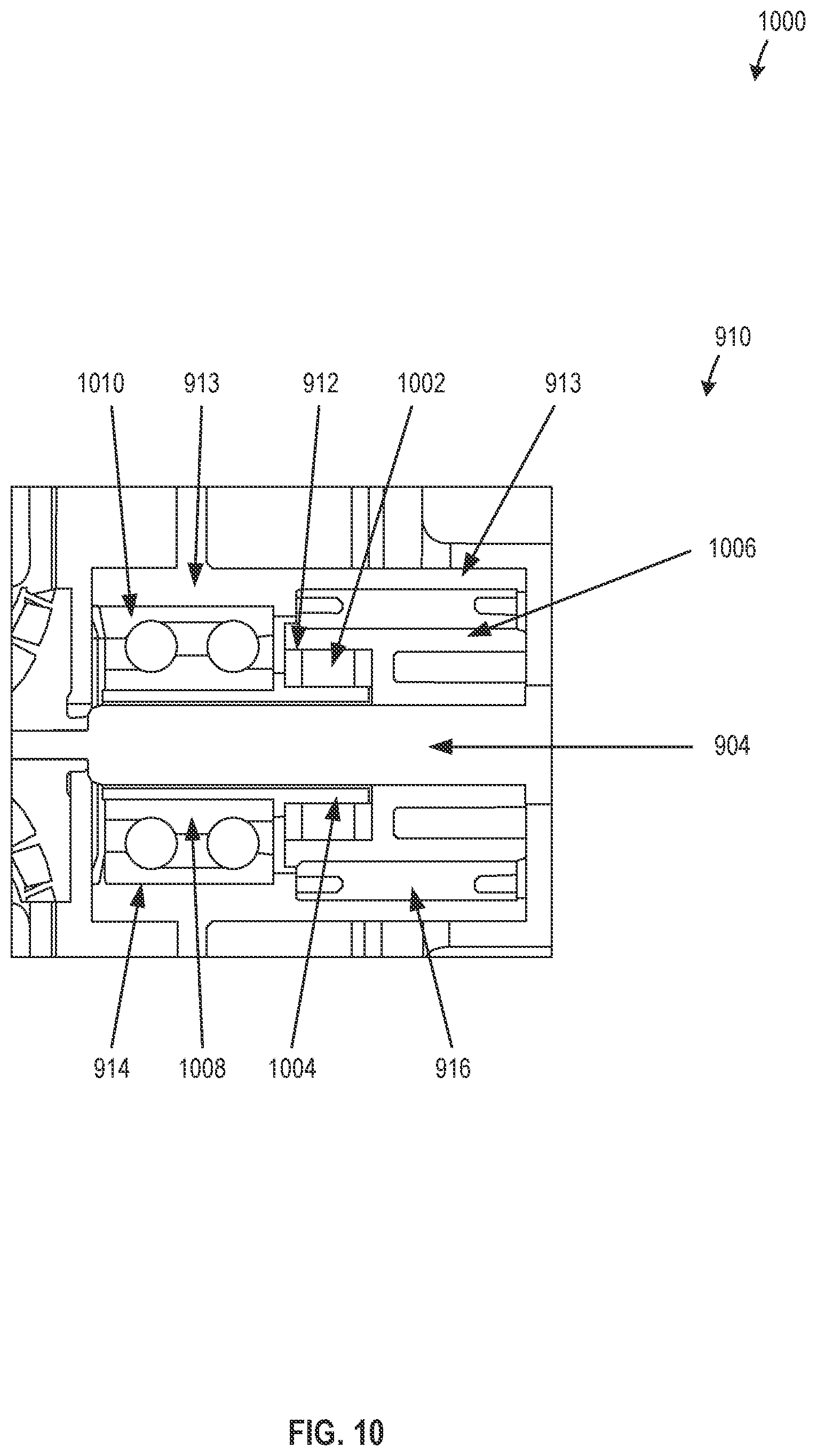 Patent US12460647 Figure 10 – Integrated bearing systems for dynamically supporting shafts in pump systems