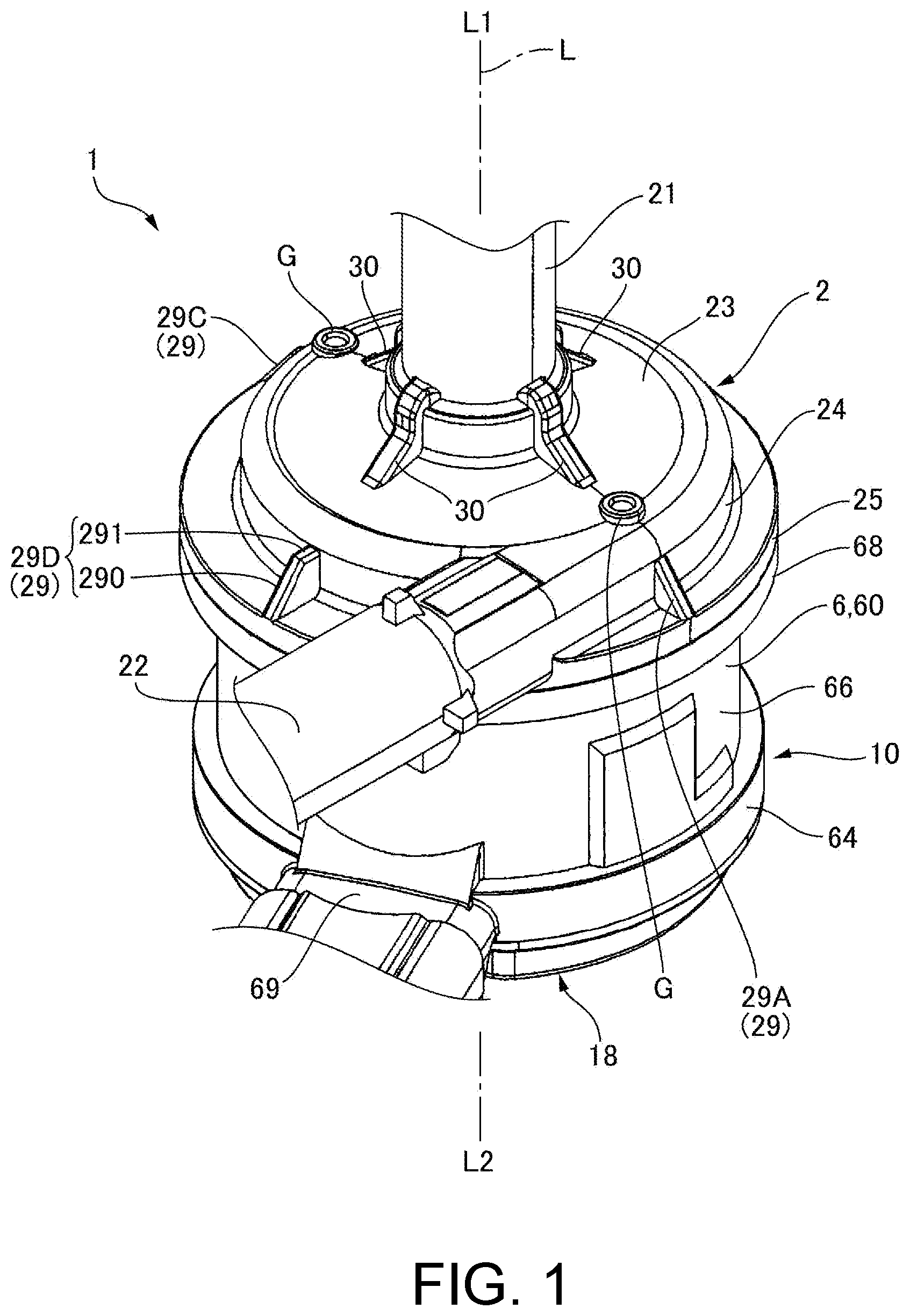 Patent US12460652 Figure 1 – Pump device and method of manufacturing the same