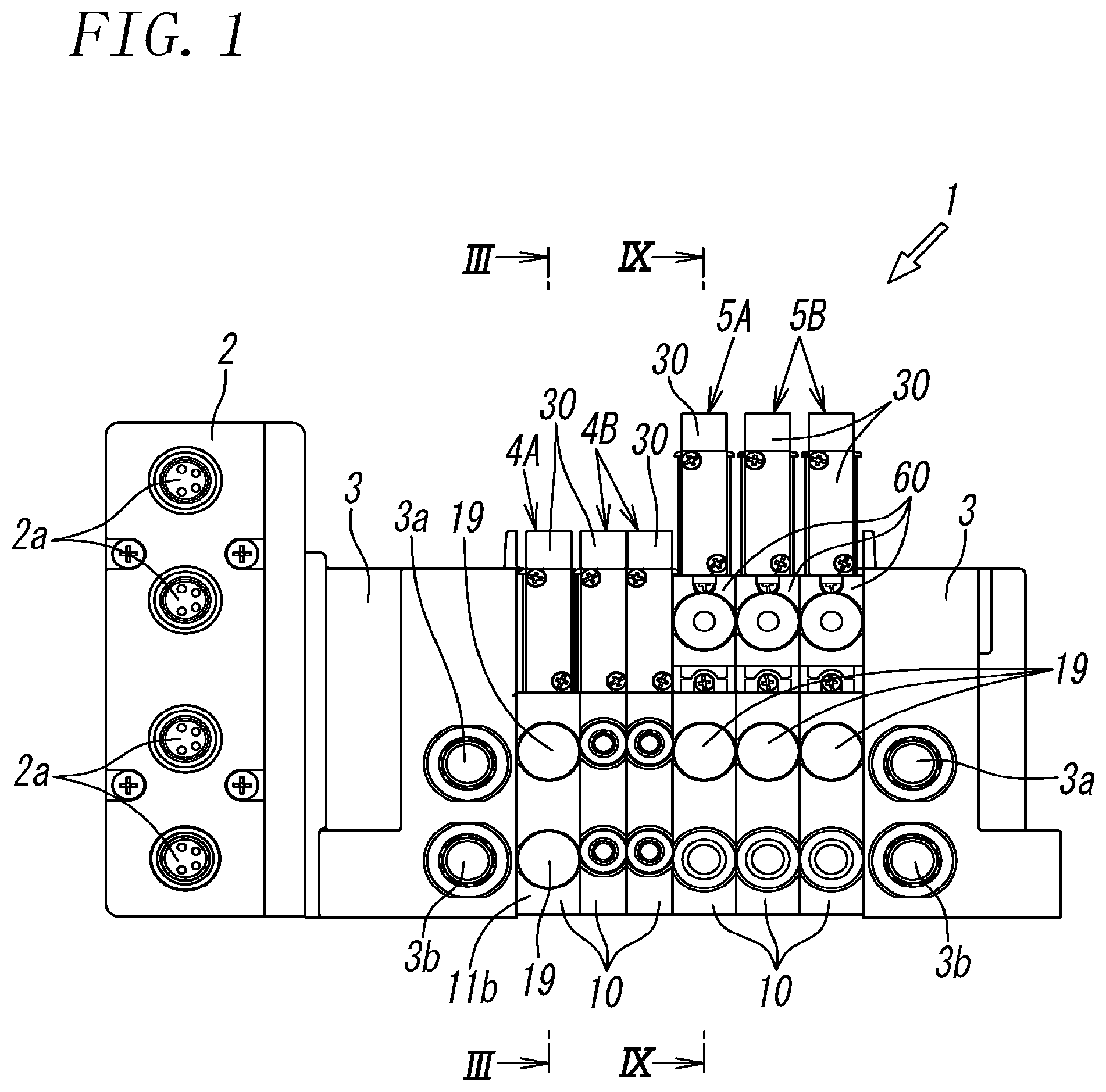 Patent US12460658 — Manifold air pressure feeder and manifold block for use in manifold air pressure feeder — Figure 1