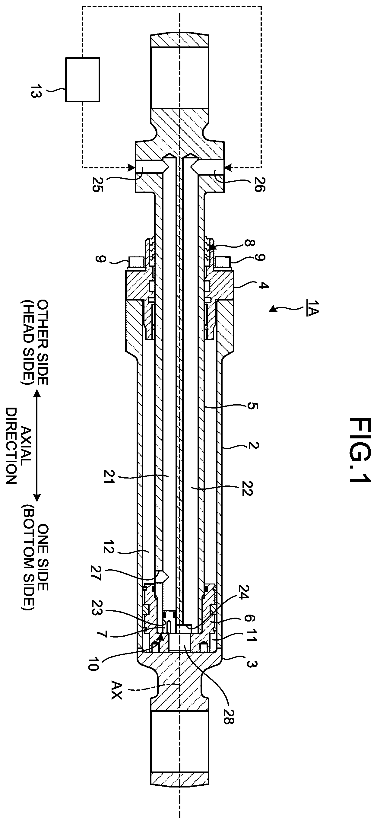Patent US12460659 — Hydraulic cylinder — Figure 1