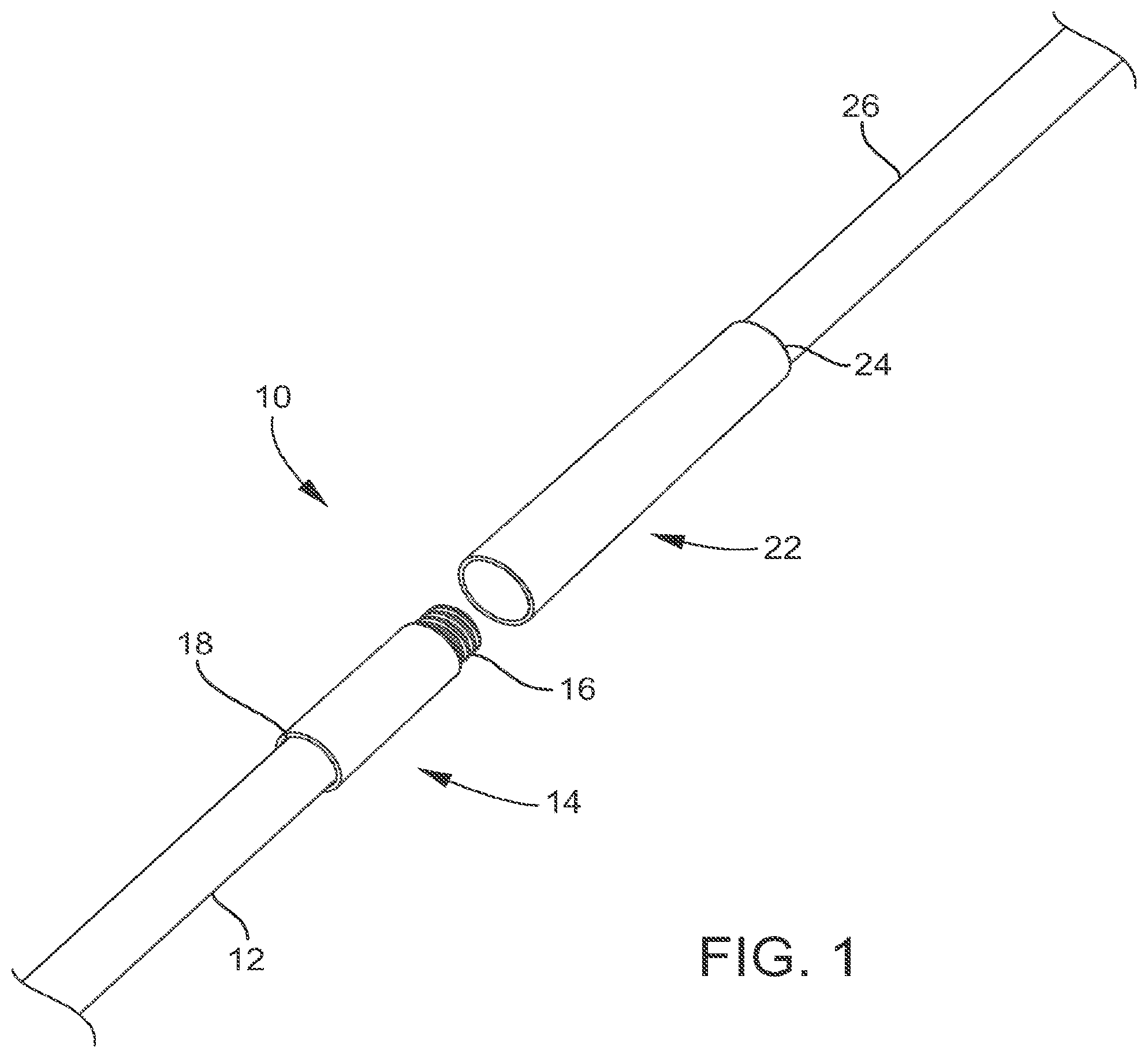 Patent US12460666 Figure 1 – Ferrules for pole and tool extension