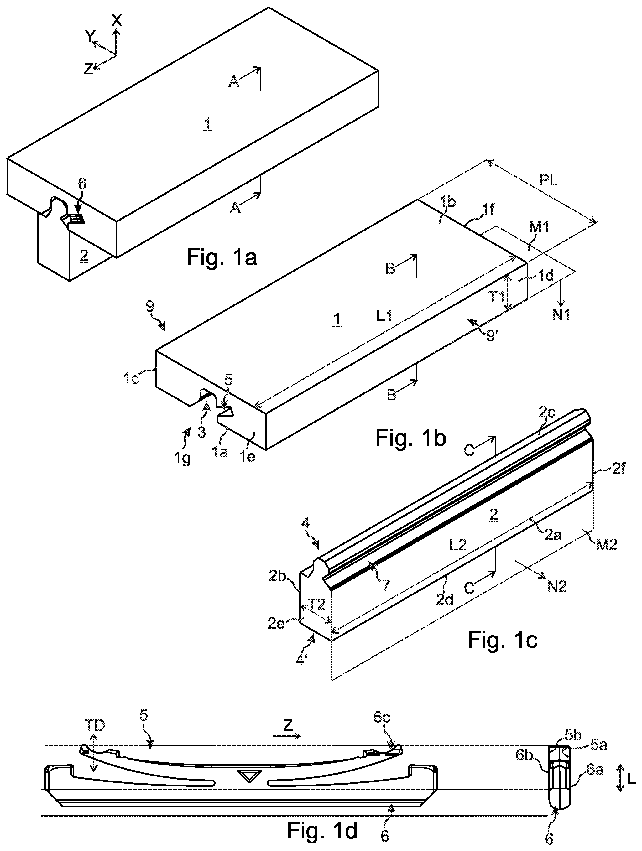 Patent US12460668 — Set of panels and an associated assembled article — Figure 1