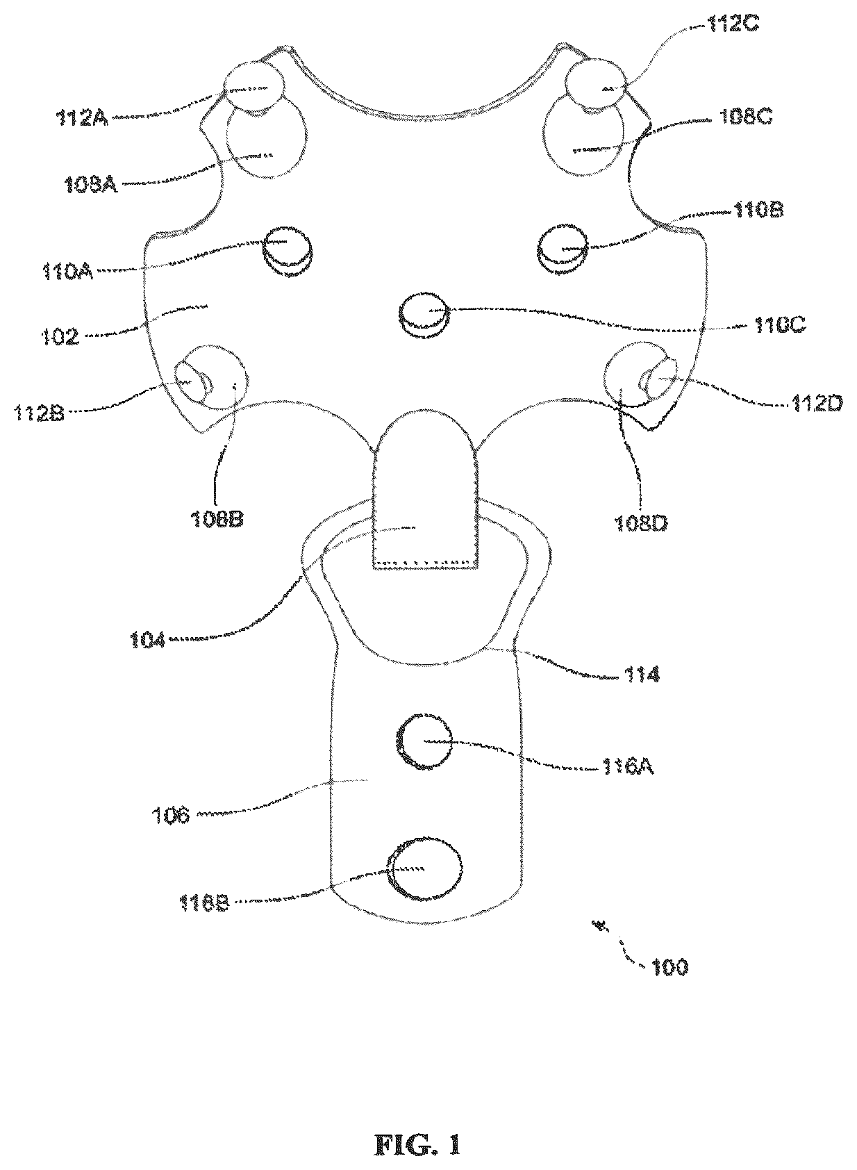 Patent US12460669 — Mounting device to securely hang a wide range of objects to a wall — Figure 1