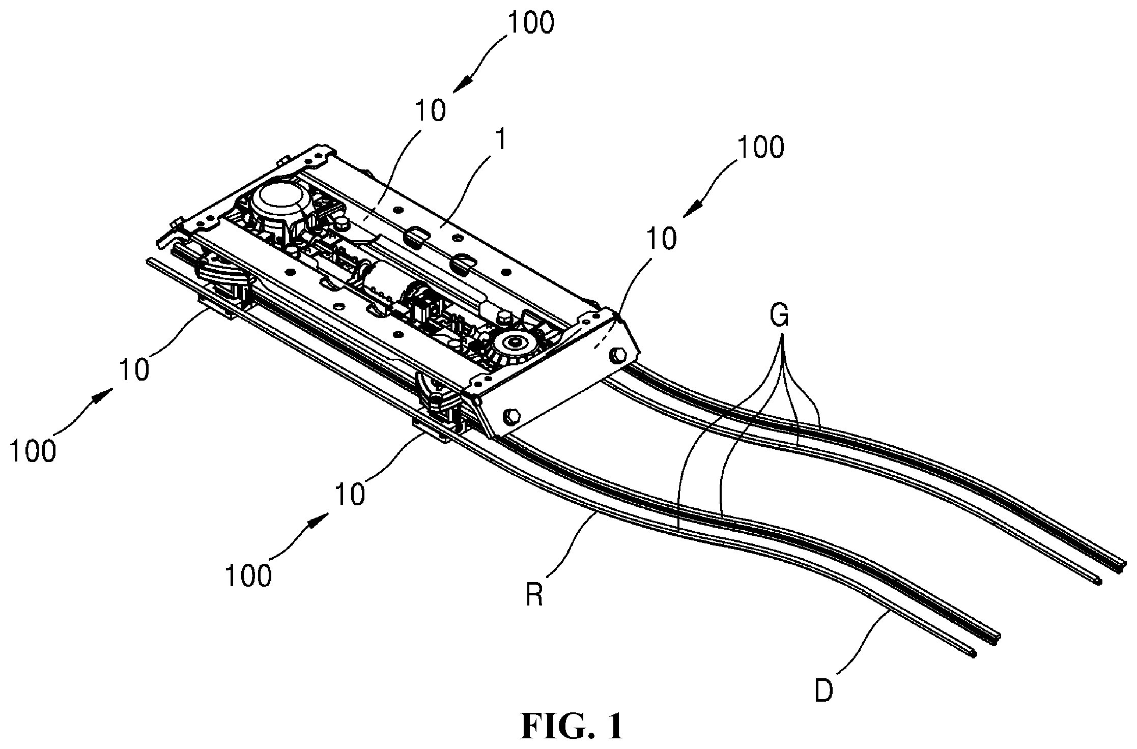 Patent US12460672 — Slide block assembly having ball bushing bearing — Figure 1