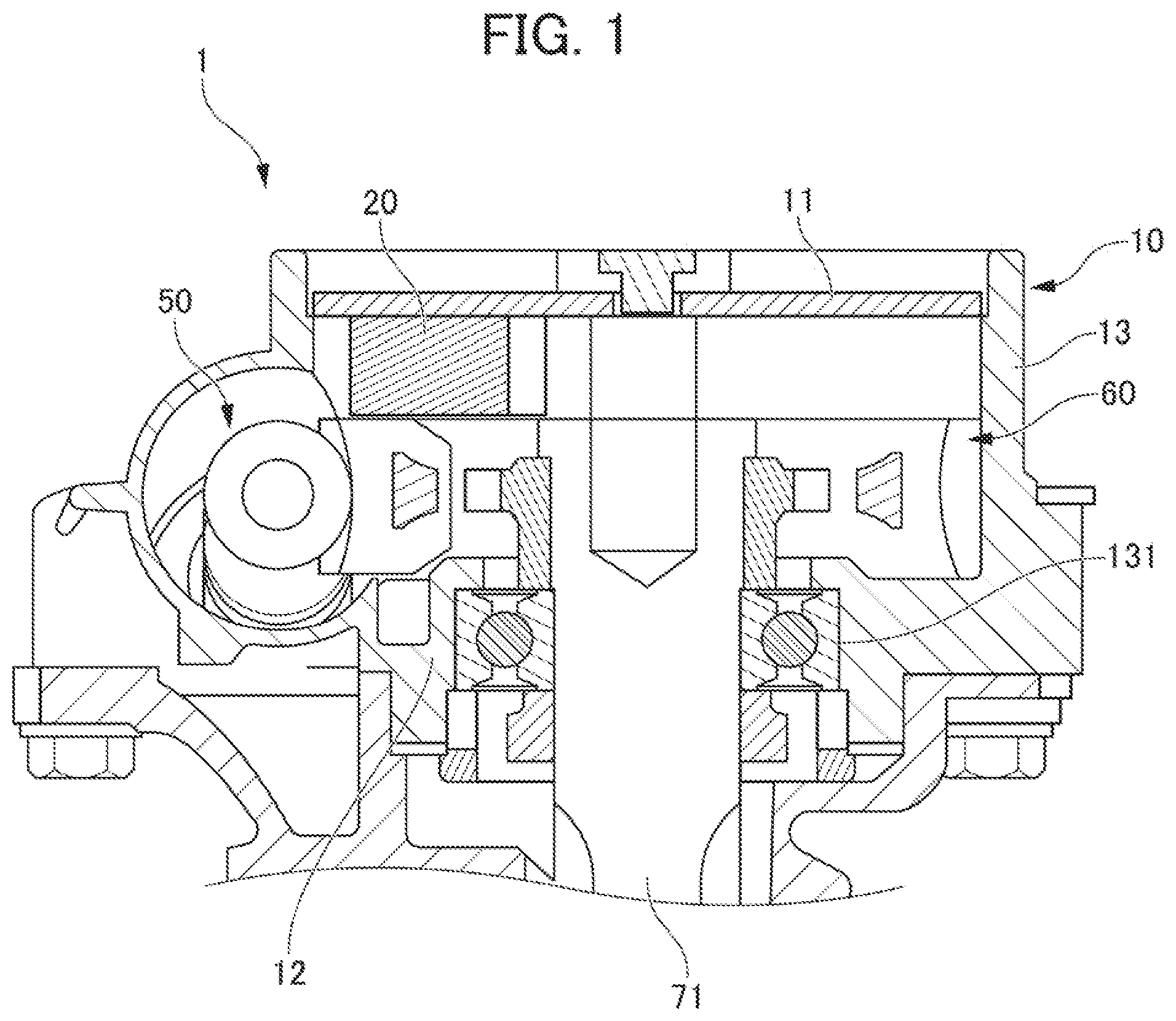 Patent US12460703 — Worm reducer capable of guilding lubricant to maintain function — Figure 1