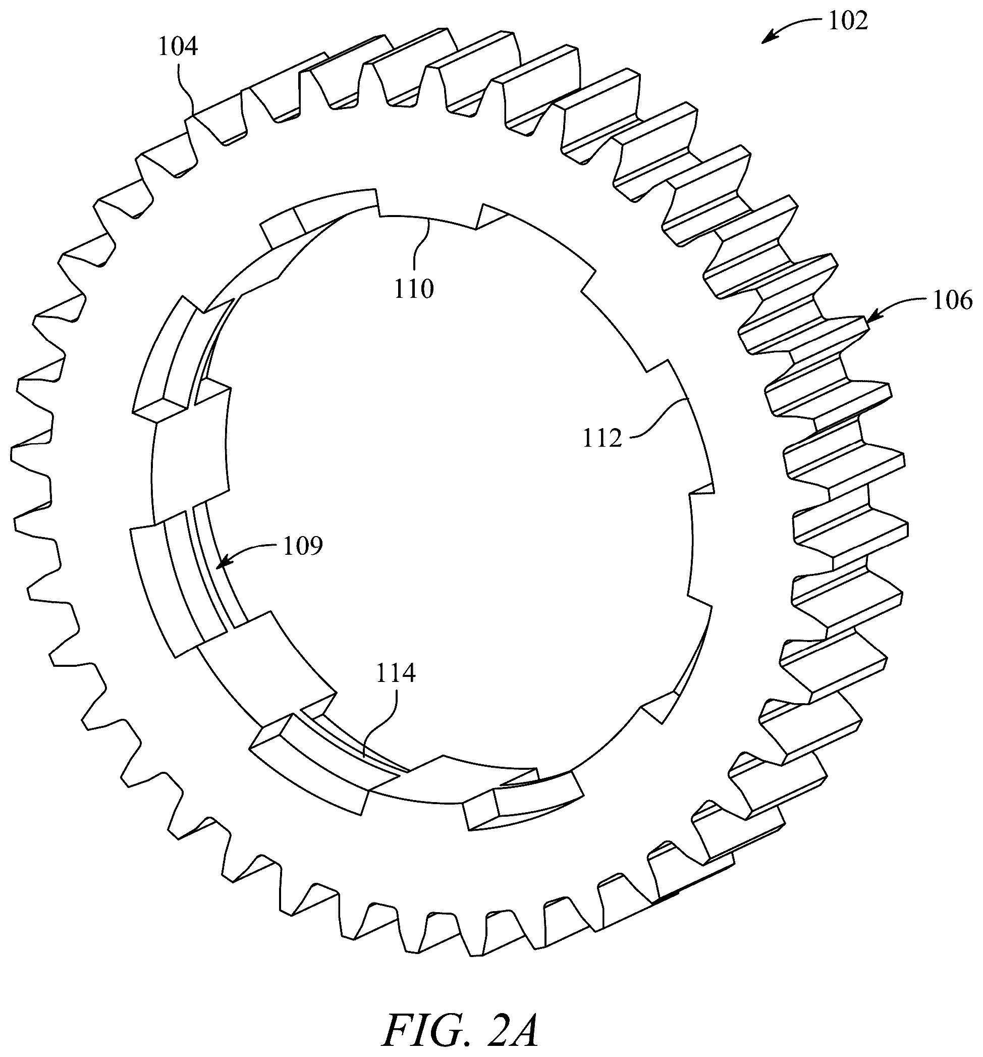 Patent US12460711 Figure 2 – Dual spline gear assembly